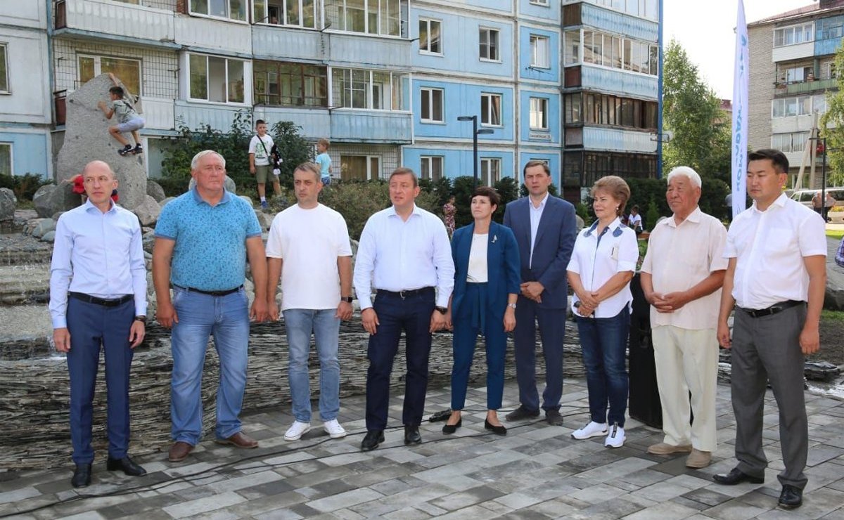 Открытие обновленного сквера «Сад камней» в центре Горно-Алтайска