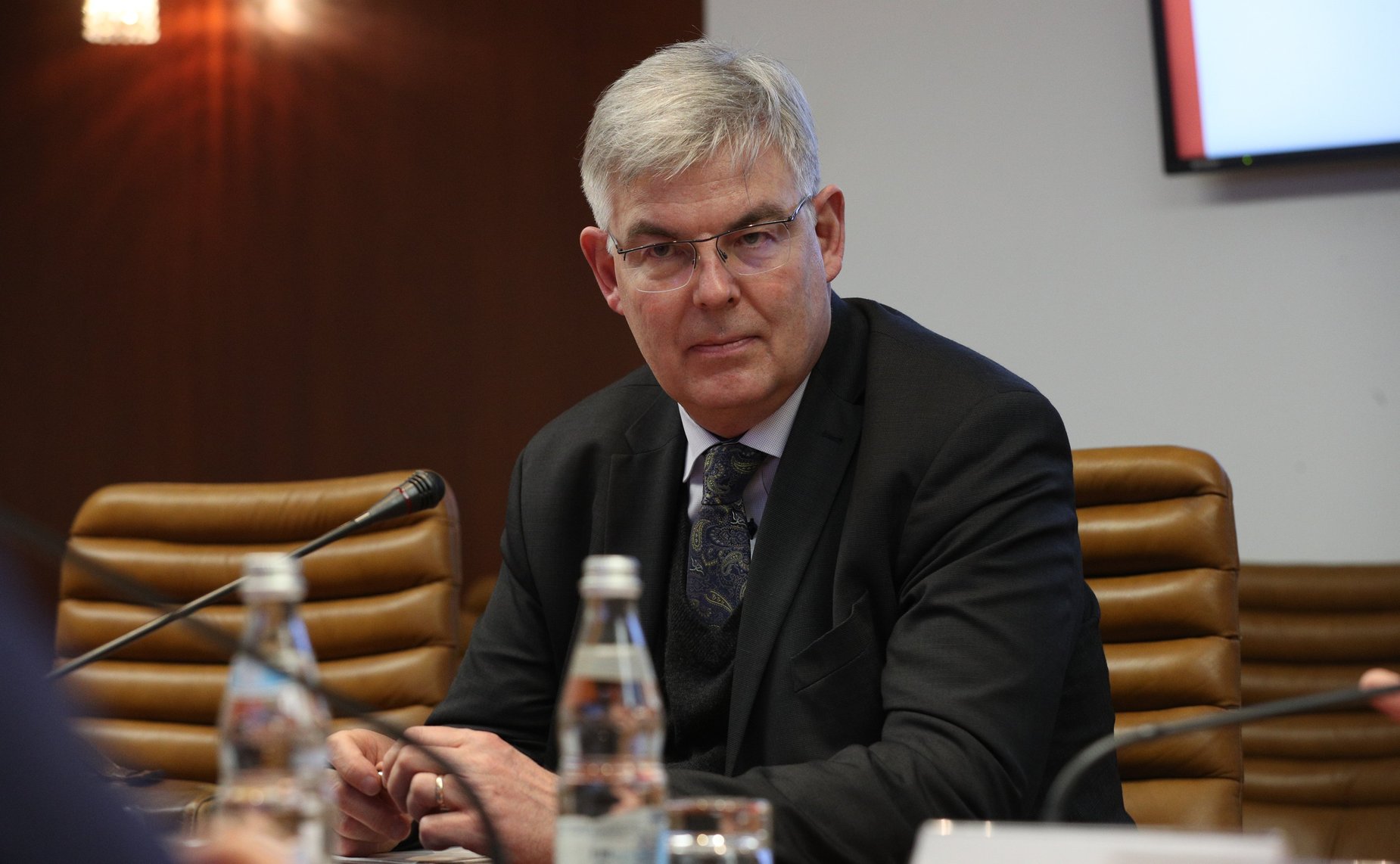 Встреча члена Комитета по экономической политике Валерия Пономарева с Чрезвычайным и Полномочным Послом Федеративной Республики Германия в РФ