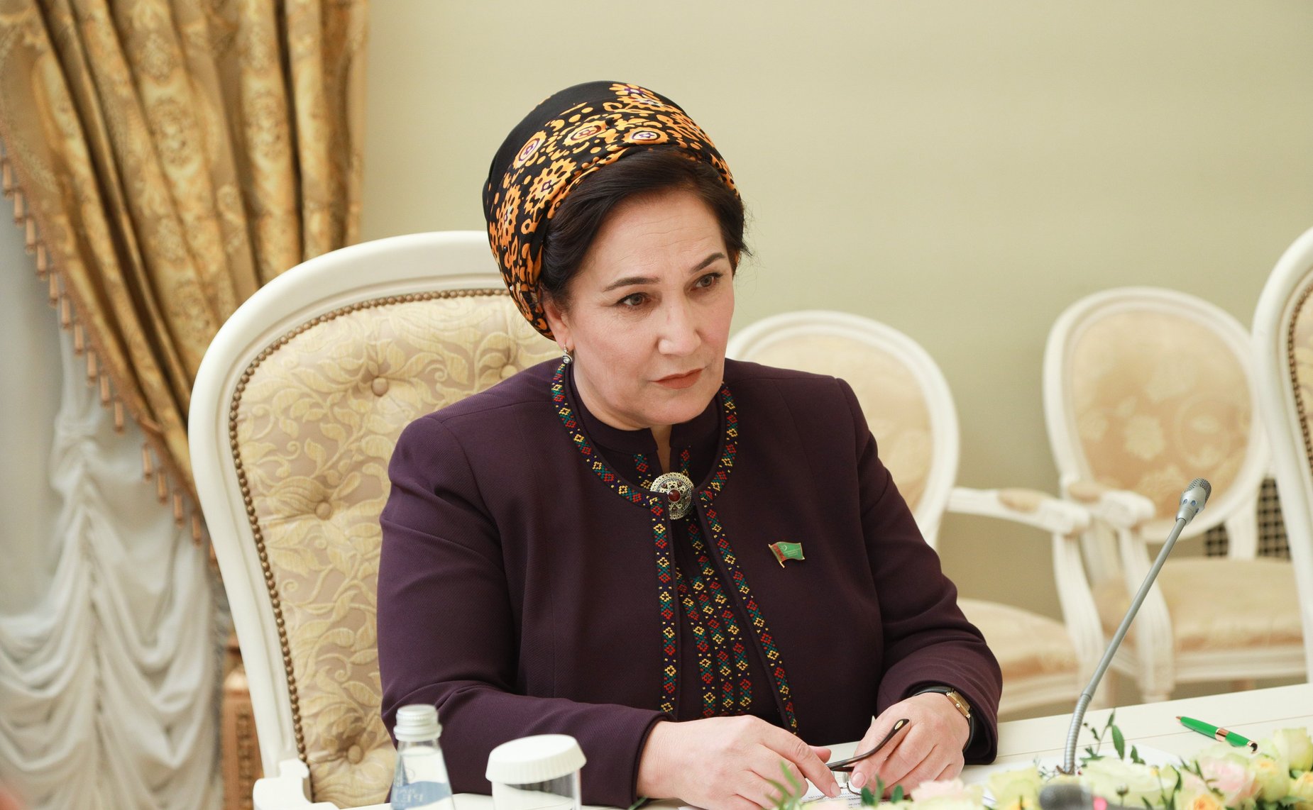 Председатель Совета Федерации Валентина Матвиенко провела встречу с Председателем Меджлиса Милли Генгеша Туркменистана Гульшат Маммедовой