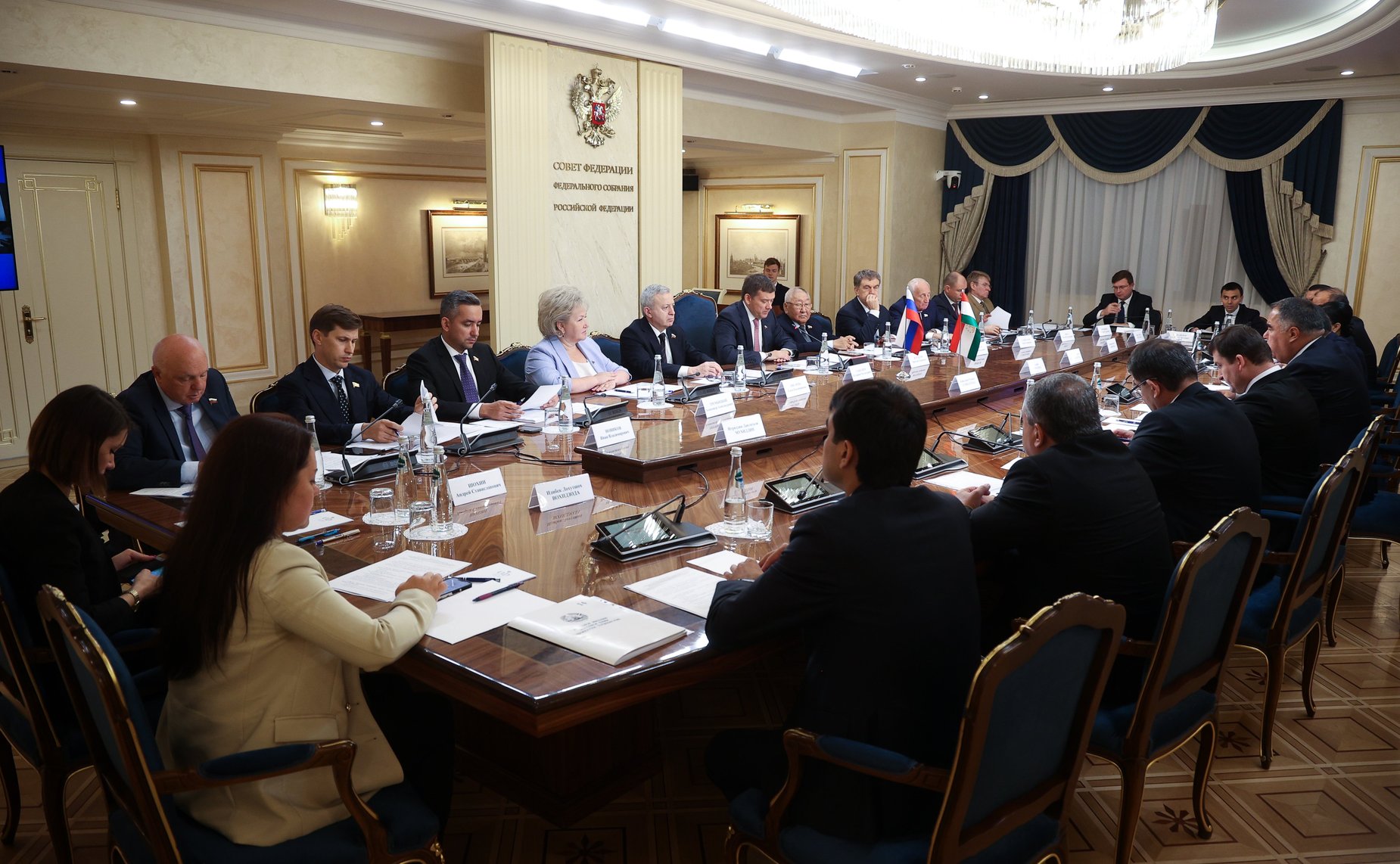 14-е заседание Комиссии по сотрудничеству Совета Федерации Федерального Собрания Российской Федерации и Маджлиси милли Маджлиси Оли Республики Таджикистан