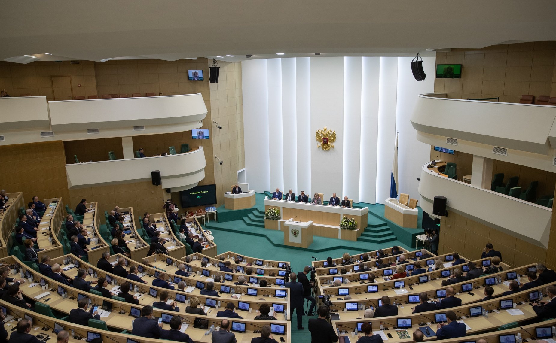 11 декабря 2018 года. Торжественное заседание Совета Федерации, посвященное 25-летию палаты