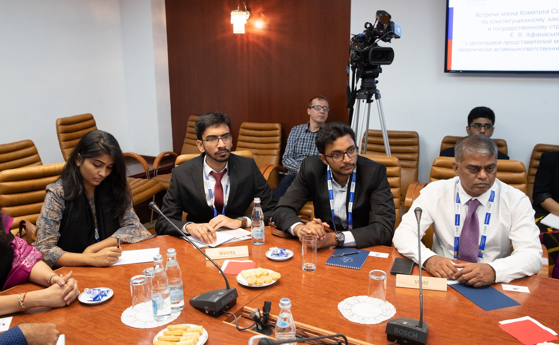 Встреча Е. Афанасьевой с делегацией представителей молодого поколения политическит активных ответственных работников Индии