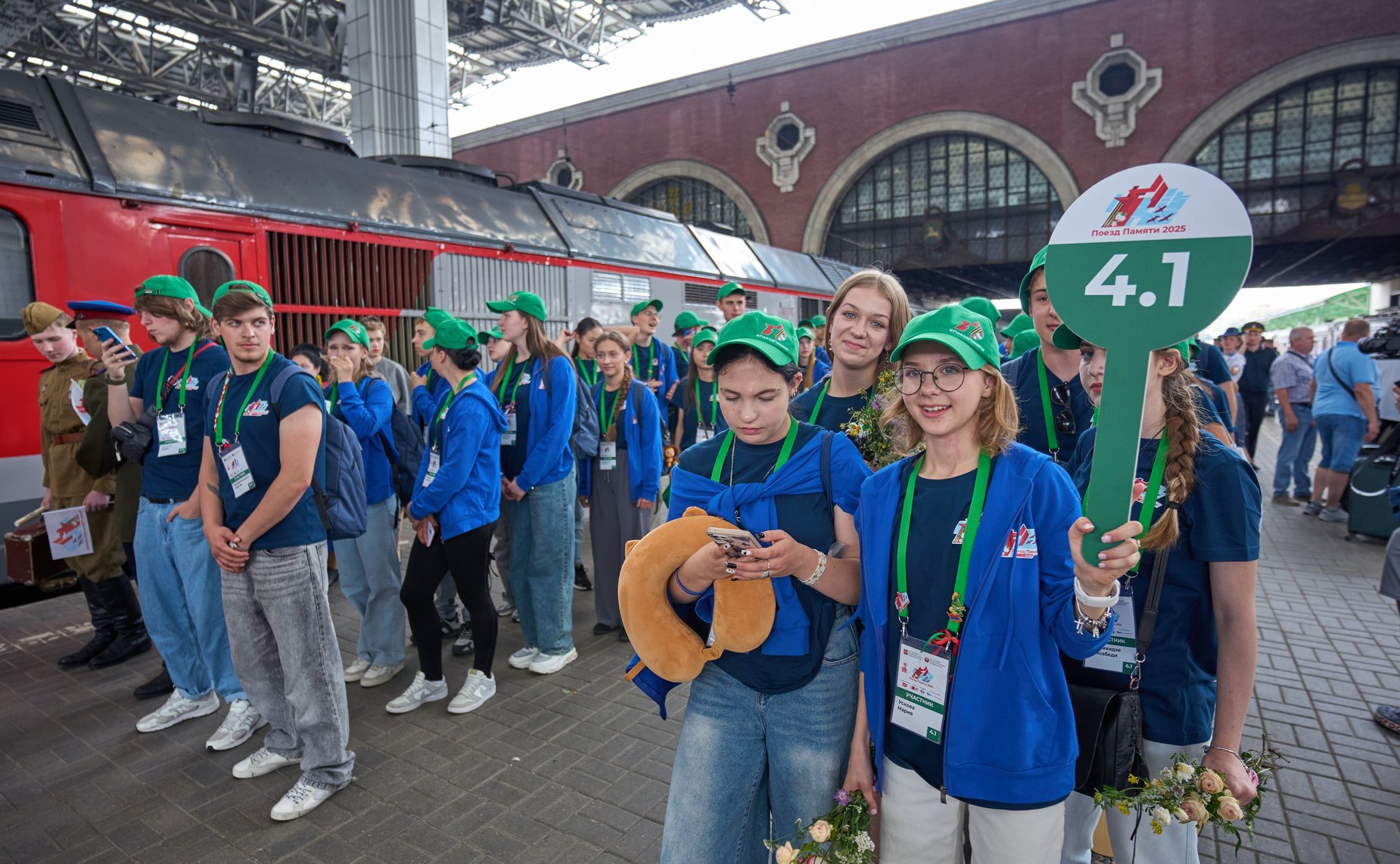 Участники «Поезда Памяти» прибыли в город-герой Москву (фото Фонд «Культурное пространство»)