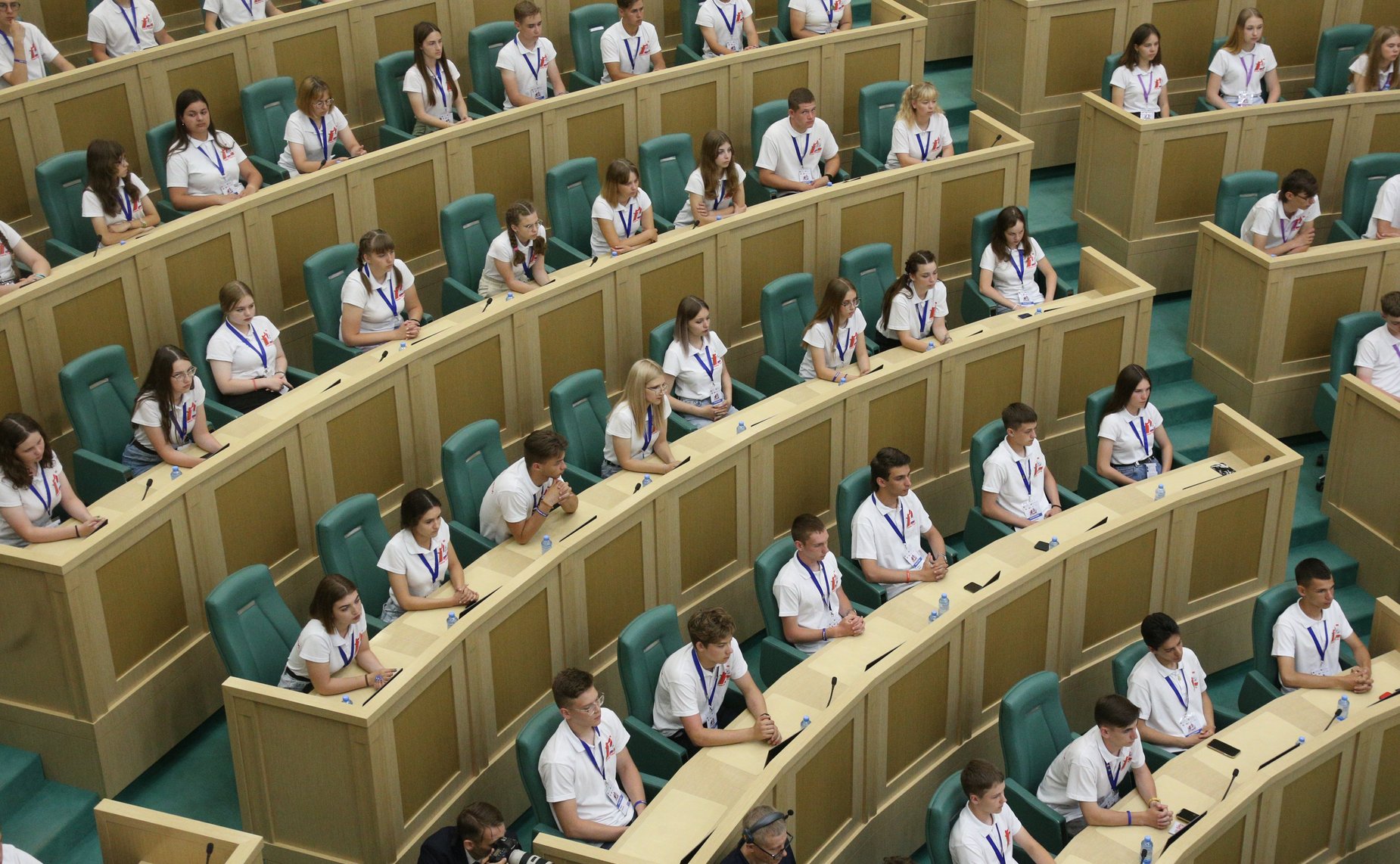 Встреча Председателя СФ Валентины Матвиенко с участниками российско-белорусского военно-патриотического проекта «Поезд Памяти»