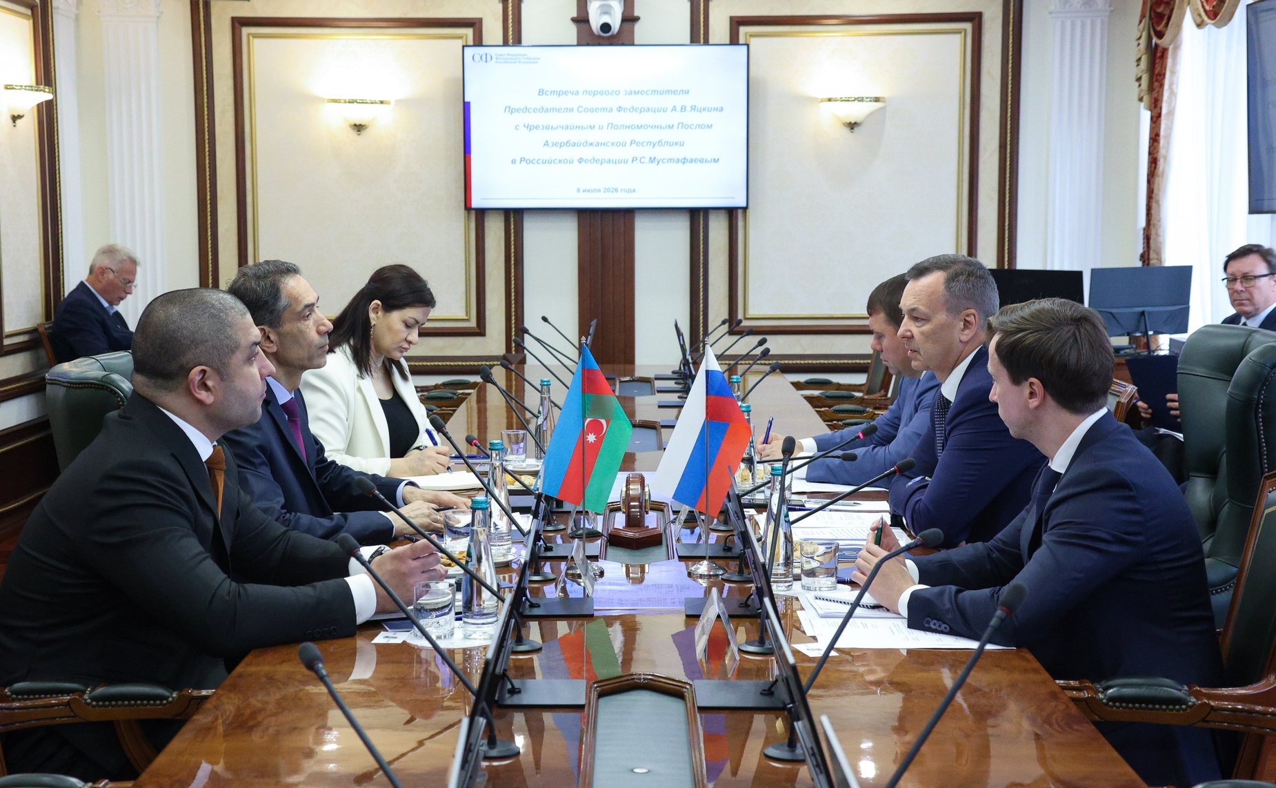 Встреча Андрея Яцкина с Чрезвычайным и Полномочным Послом Азербайджанской Республики в Российской Федерации