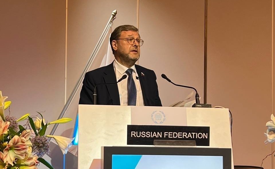 Константин Косачёв выступил на пленарном заседании 148-й Ассамблеи МПС