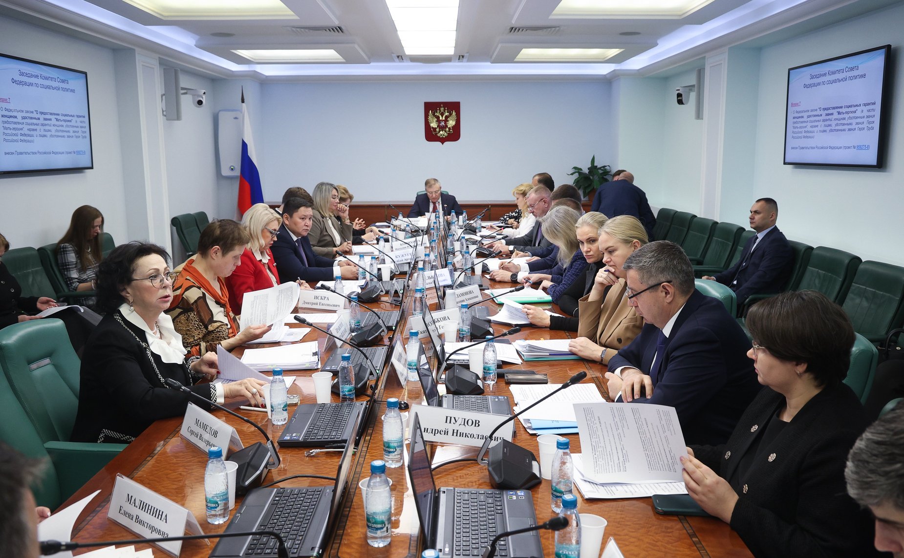 Заседание Комитета Совета Федерации по социальной политике