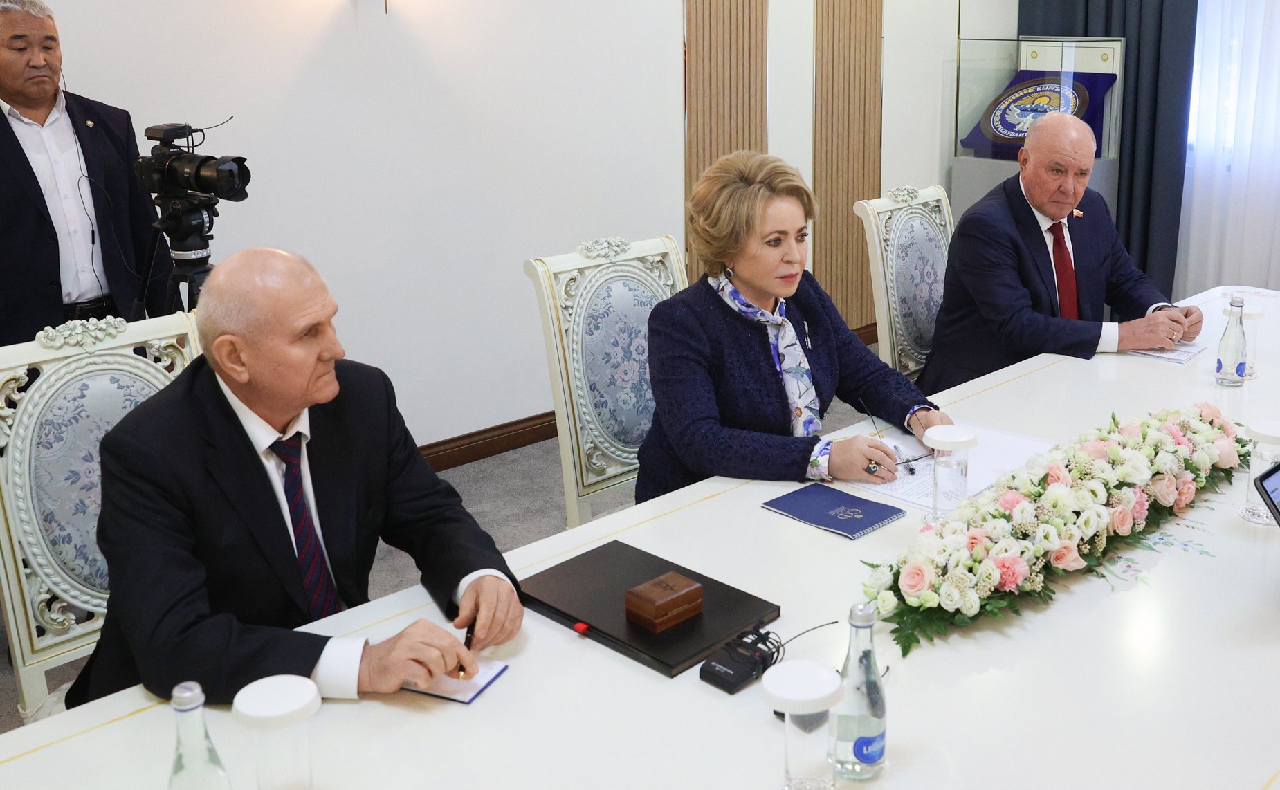 Встреча Председателя Совета Федерации, Председателя Совета МПА СНГ Валентины Матвиенко с Президентом Киргизской Республики Садыром Жапаровым