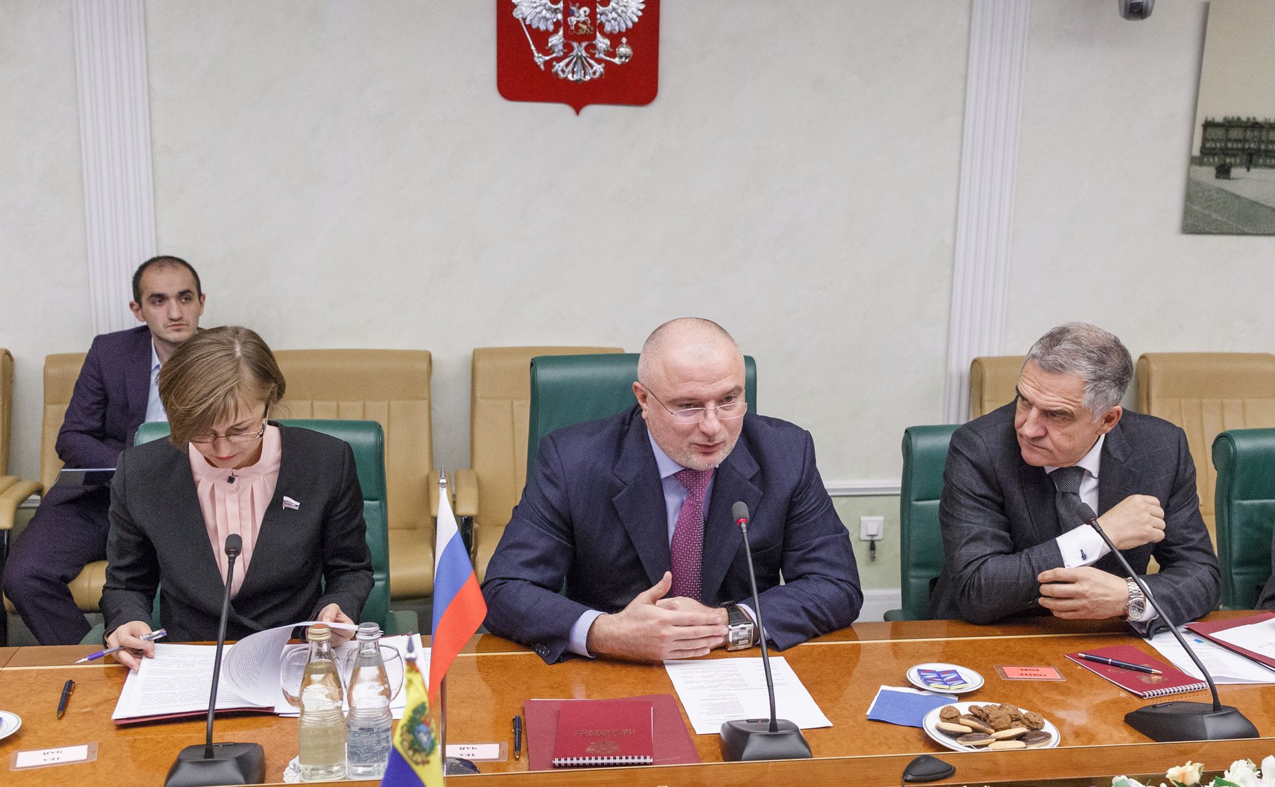 Встреча Андрея Клишаса с председателем группы дружбы «Венесуэла – Россия» Национальной Ассамблеи Боливарианской Республики Венесуэла Саулем Ортегой