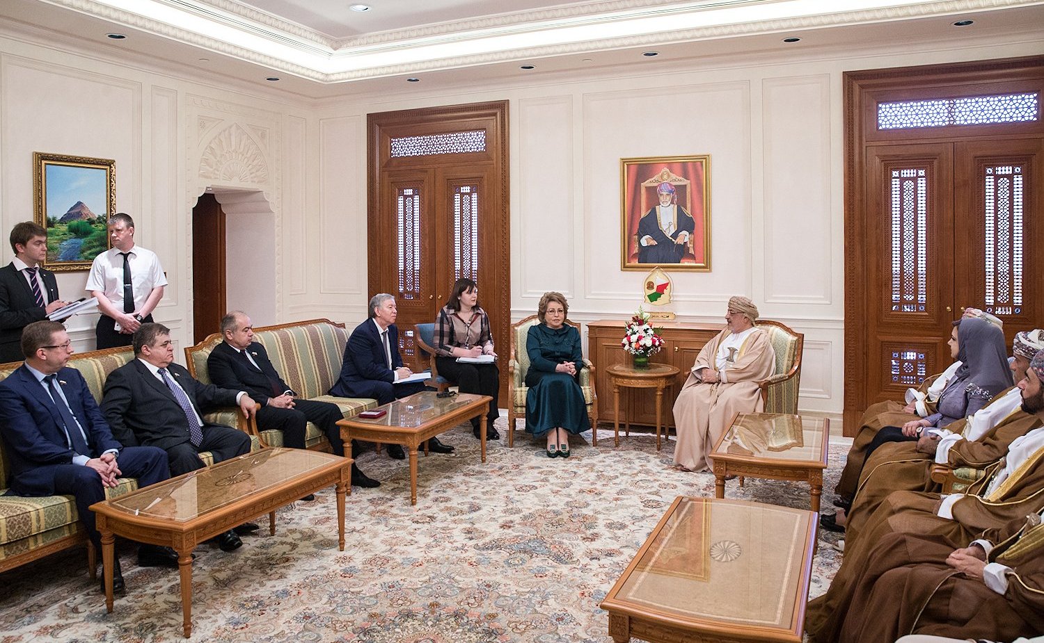 Встреча В. Матвиенко с Председателем Госсовета Омана