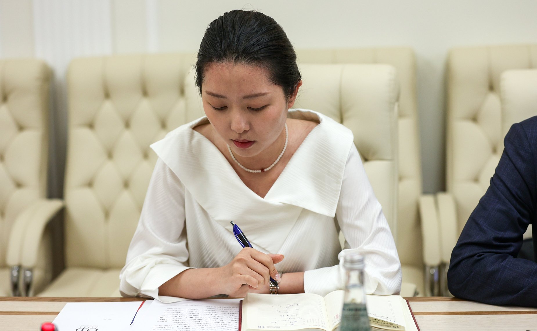 Совещание по итогам X Парламентского форума БРИКС с сотрудниками Посольства Китайской Народной Республики в Российской Федерации