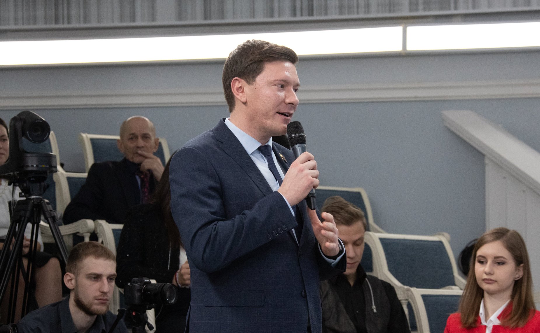 Встреча Л. Гумеровой с участниками и организаторами XVII Всероссийского конкурса молодежных авторских проектов и проектов в сфере образования «Моя страна – моя Россия»