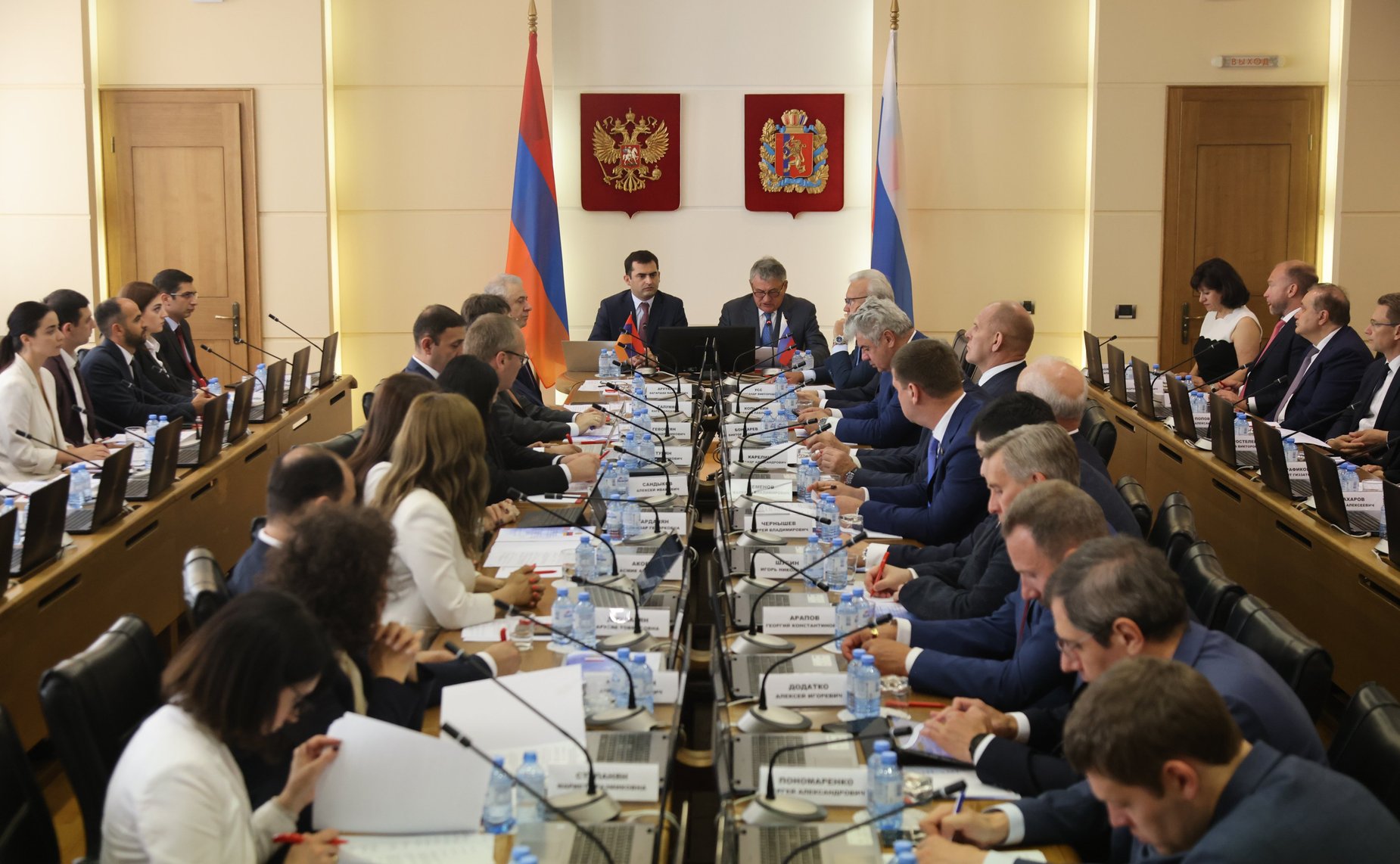 Заседание Межпарламентской комиссии по сотрудничеству Федерального Собрания РФ и Национального собрания Республики Армения