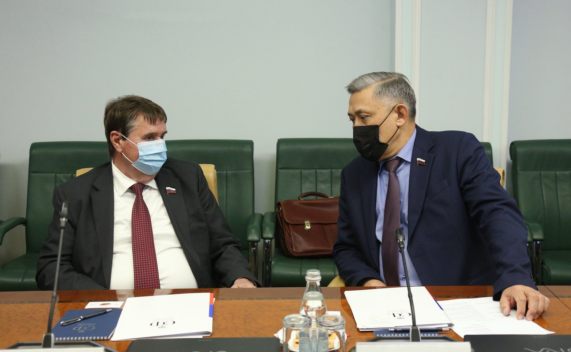 Встреча первого заместителя председателя Комитета СФ по международным делам Владимира Джабарова с депутатом Кнессета Государства Израиль, руководителем группы дружбы «Израиль-Россия» Владимиром Белиаком