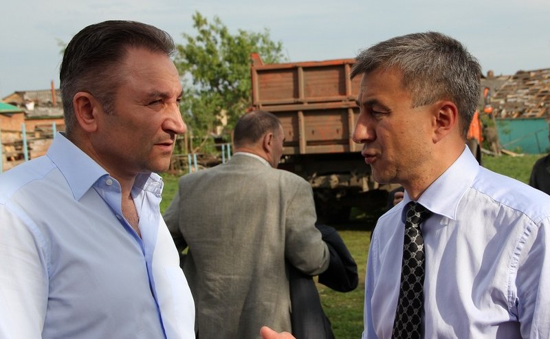 Е. Атанов и А. Чилингаров оценили последствия урагана в г. Ефремов в Тульской области