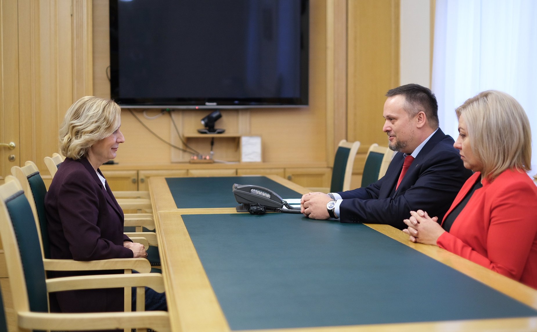 Встреча заместителя Председателя Совета Федерации Инны Святенко с губернатором Новгородской области Андреем Никитиным