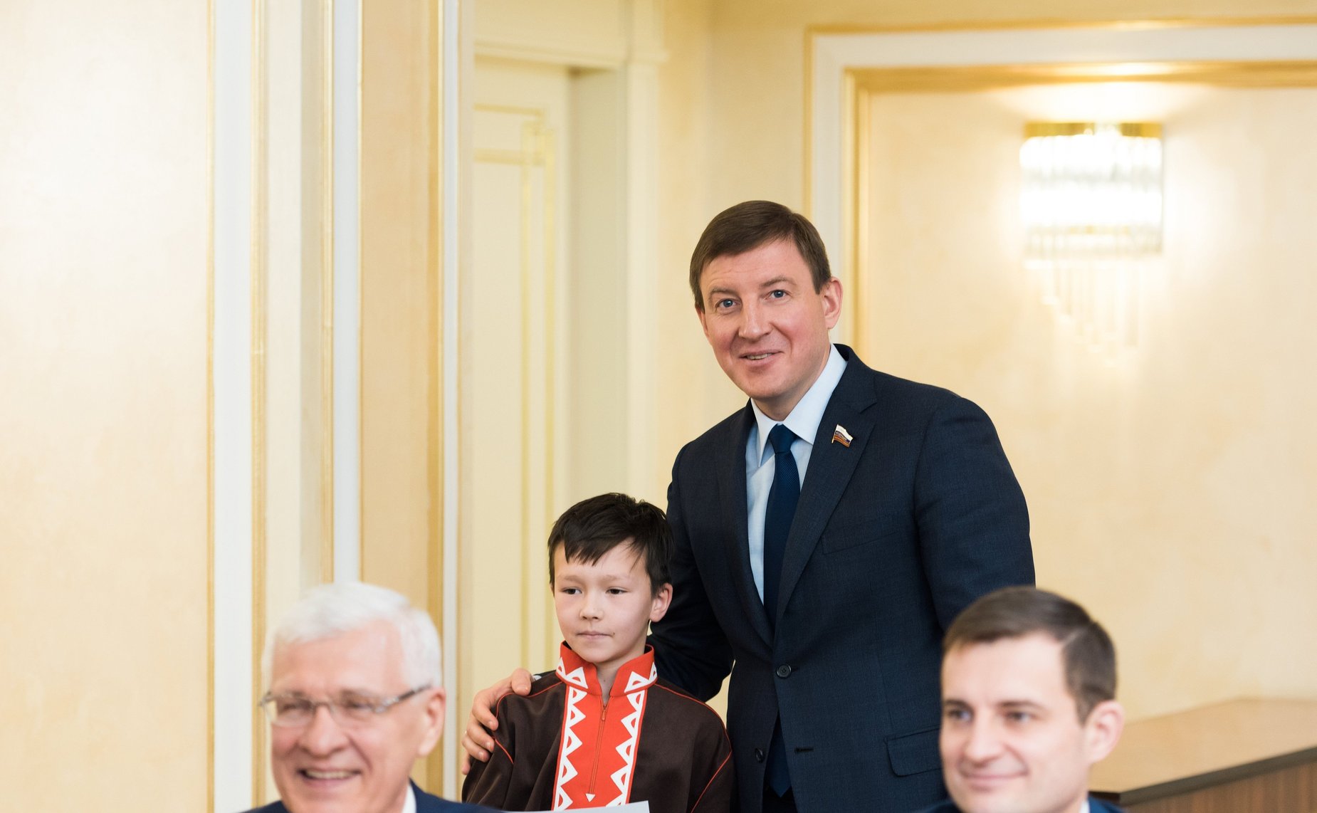 Встреча сенаторов с детьми-победителями Международного культурно-образовательного проекта «Таланты Арктики. Дети»