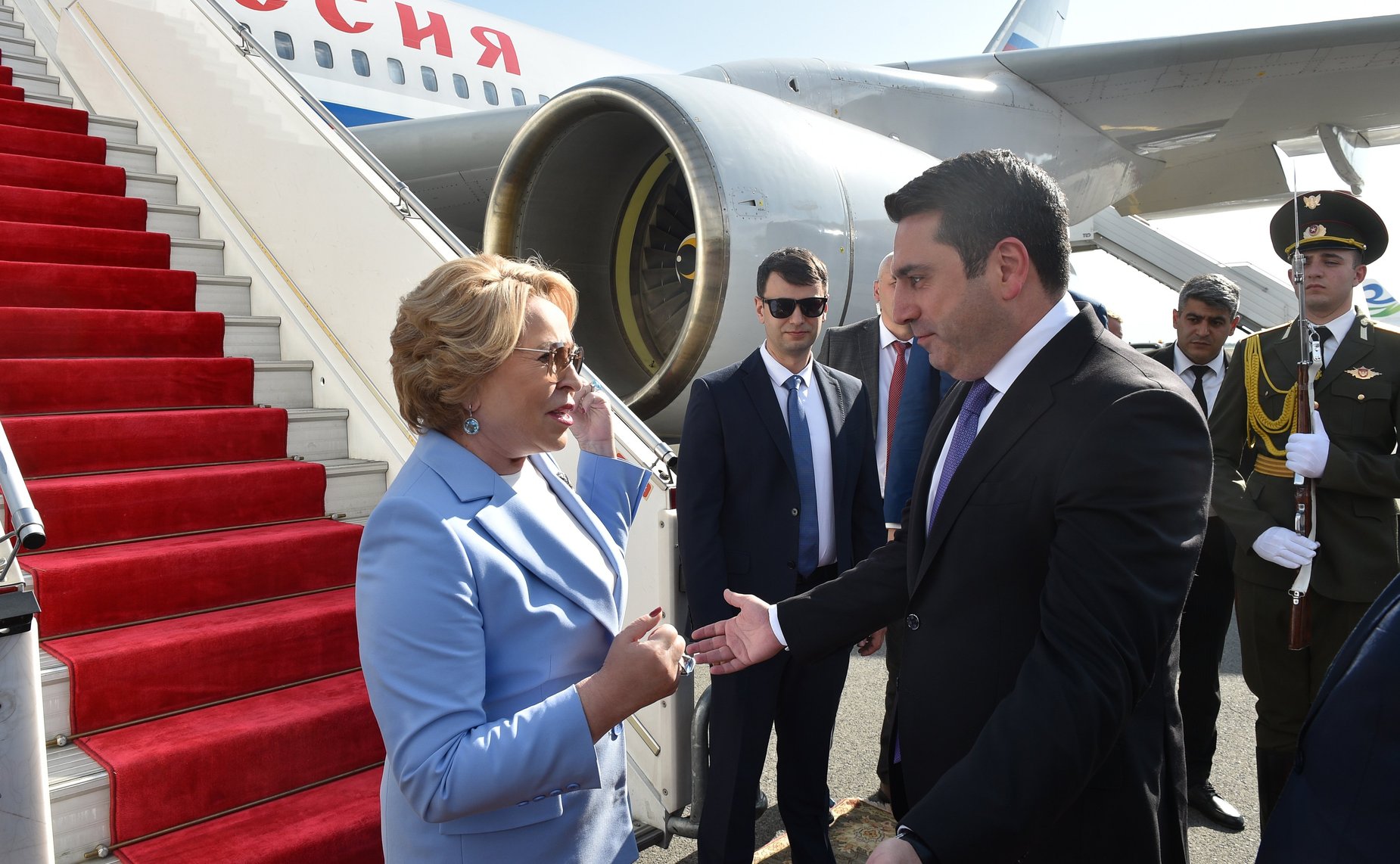 Валентина Матвиенко прибыла в Армению с официальным визитом