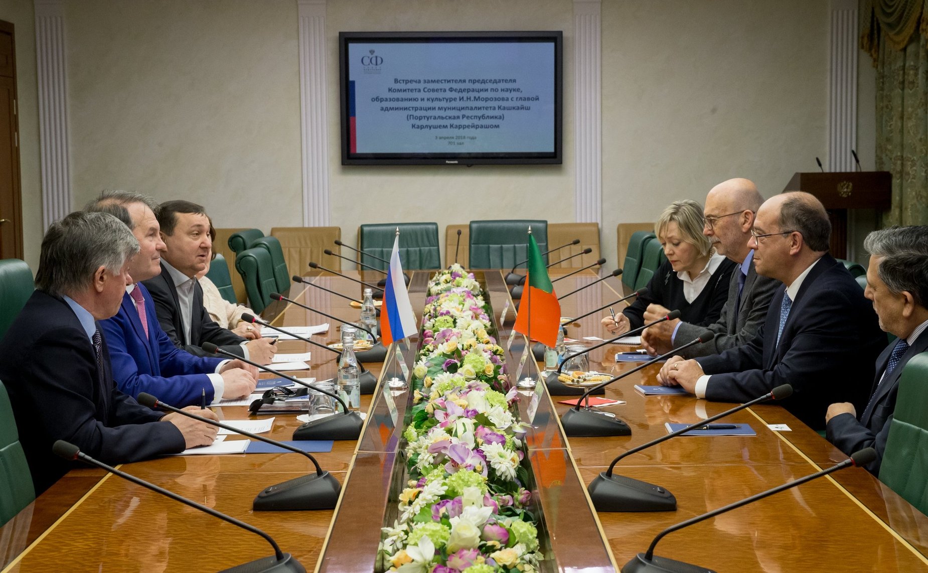 Встреча Игоря Морозова с главой администрации муниципалитета Кашкайш (Португалия) Карлушем Каррейрашом