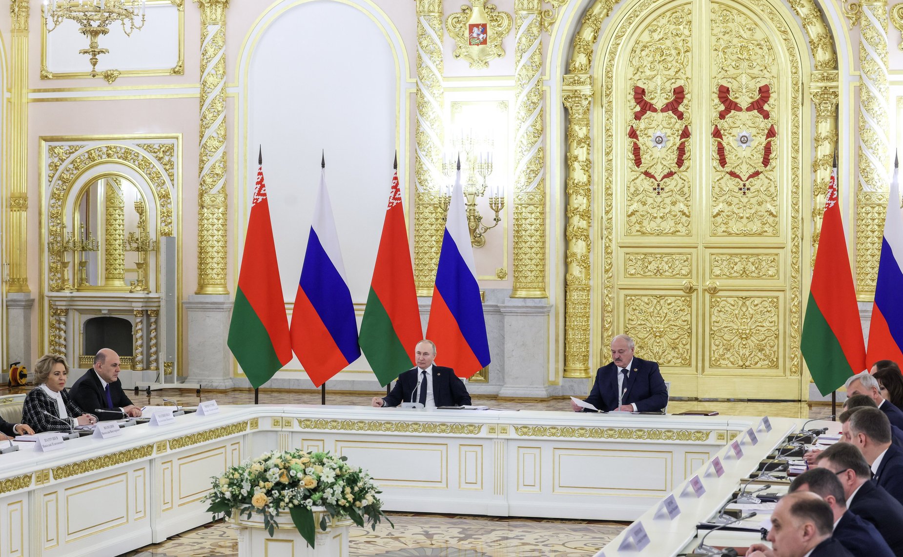 Председатель СФ Валентина Матвиенко приняла участие в заседании Высшего Государственного Совета Союзного государства