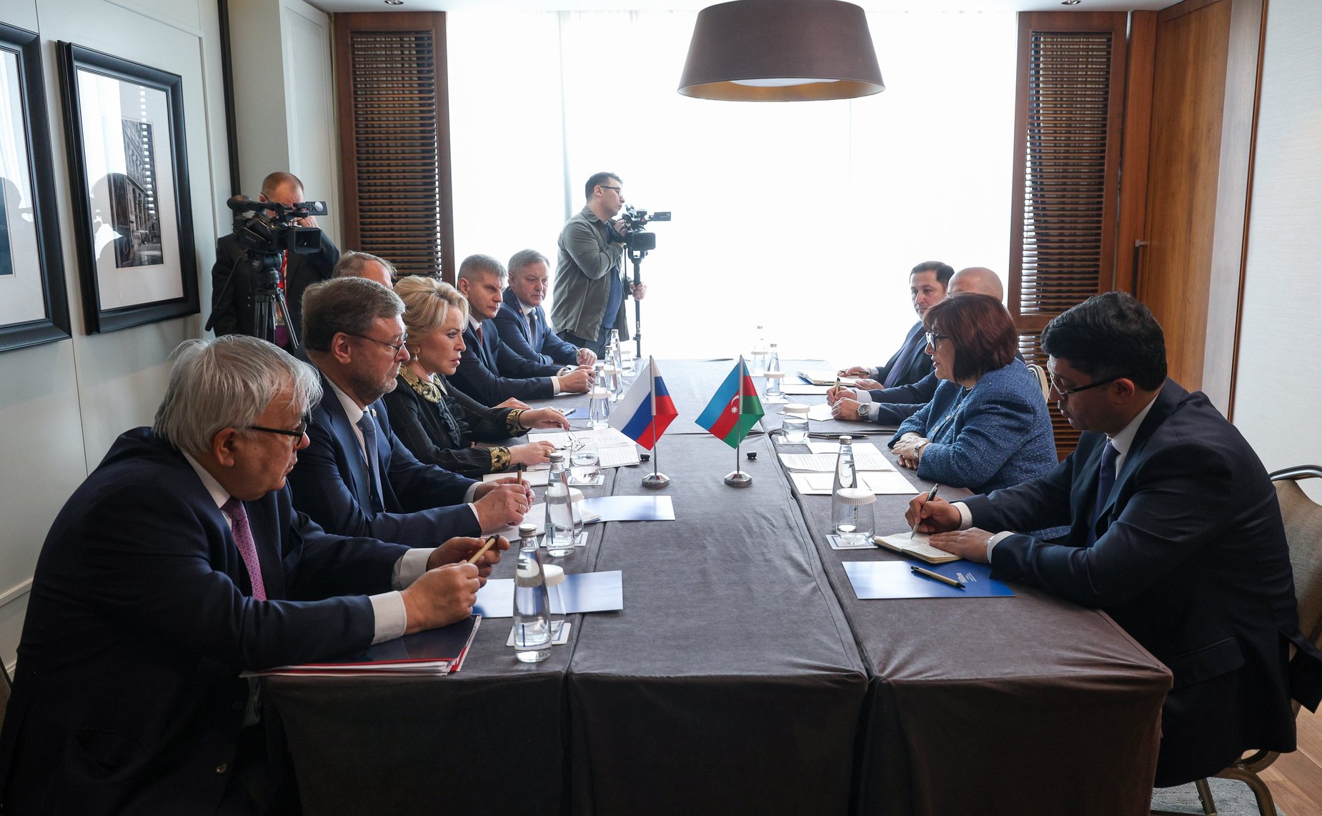 Председатель Совета Федерации Валентина Матвиенко провела встречу с Председателем Милли Меджлиса Азербайджанской Республики Сагибой Гафаровой