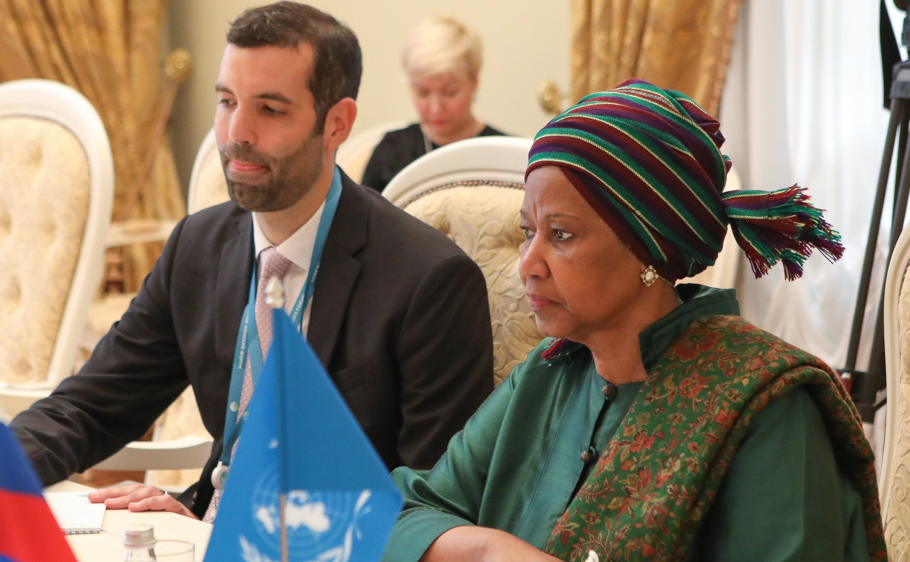 Встреча В. Матвиенко с заместителем Генерального секретаря ООН, Исполнительным директором Структуры «ООН-женщины» Фумзиле Мламбо-Нгкугой