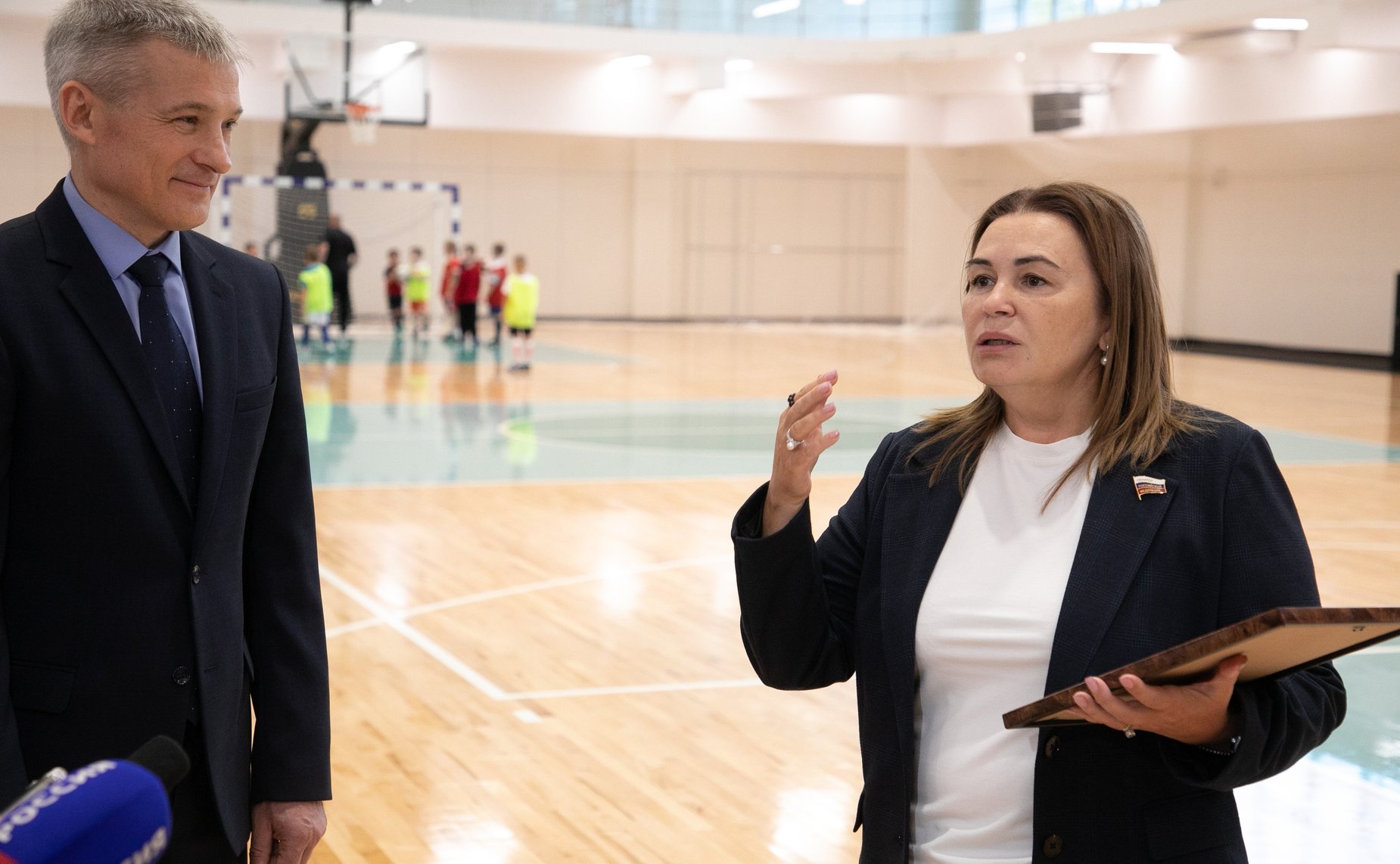 Сенаторы посетили Центр физкультурной и спортивной работы «Олимпия» Тюменского муниципального района