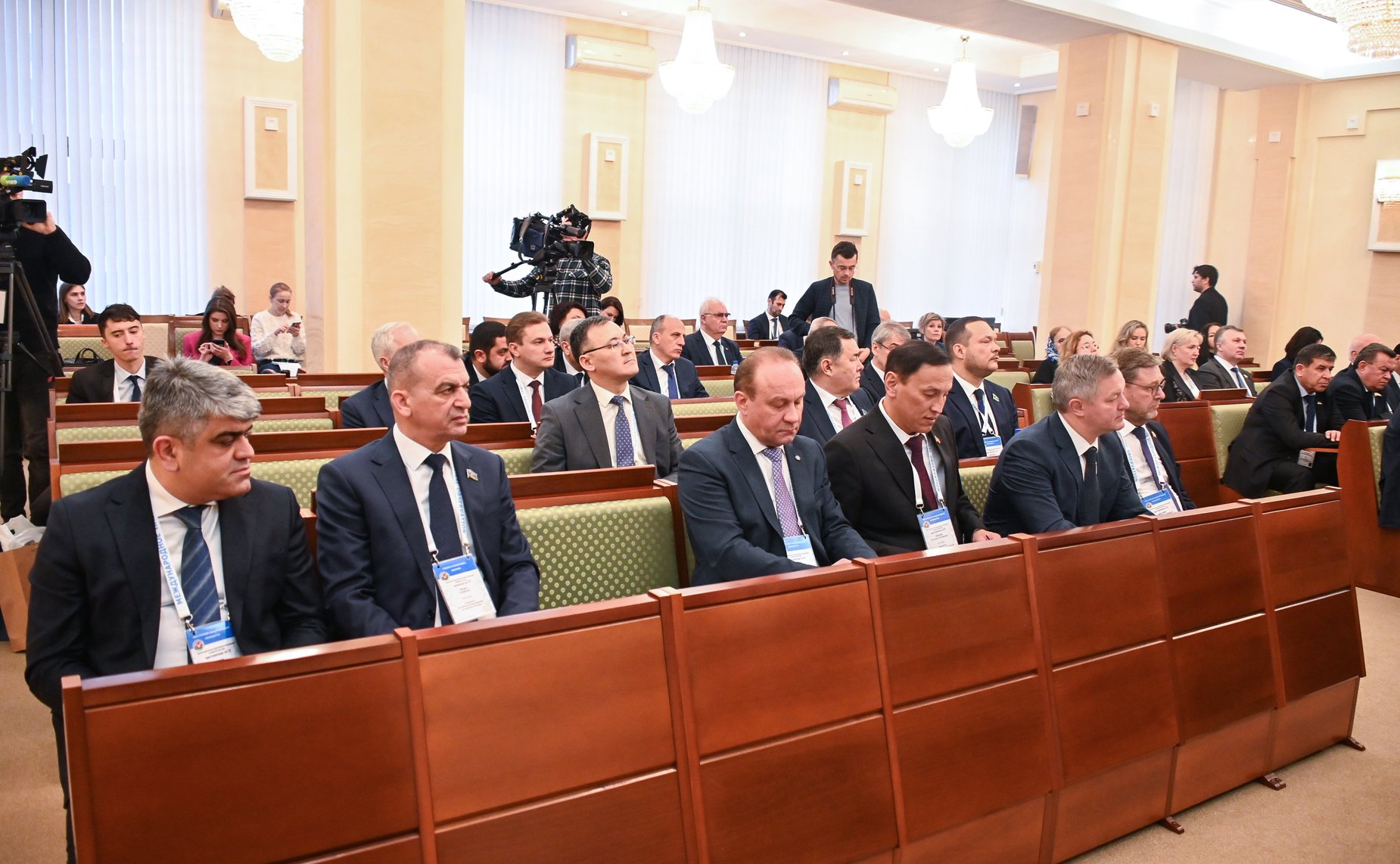 Российские законодатели в рамках визита провели встречу с Председателем Центральной избирательной комиссии Беларуси Игорем Карпенко