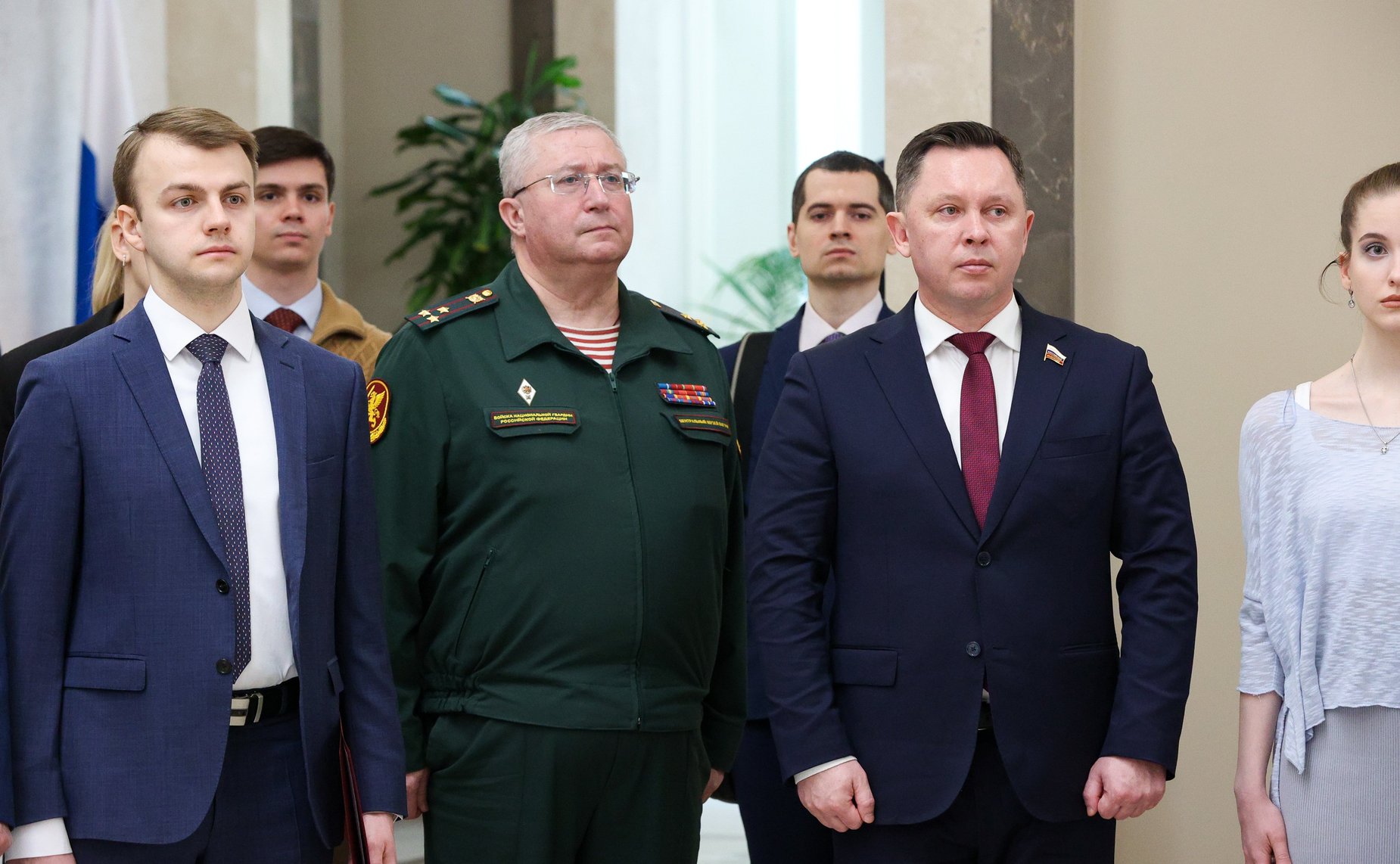 Торжественное открытие в Совете Федерации выставки, посвященной 10-летию создания Росгвардии и 215-й годовщине со дня образования войск правопорядка России