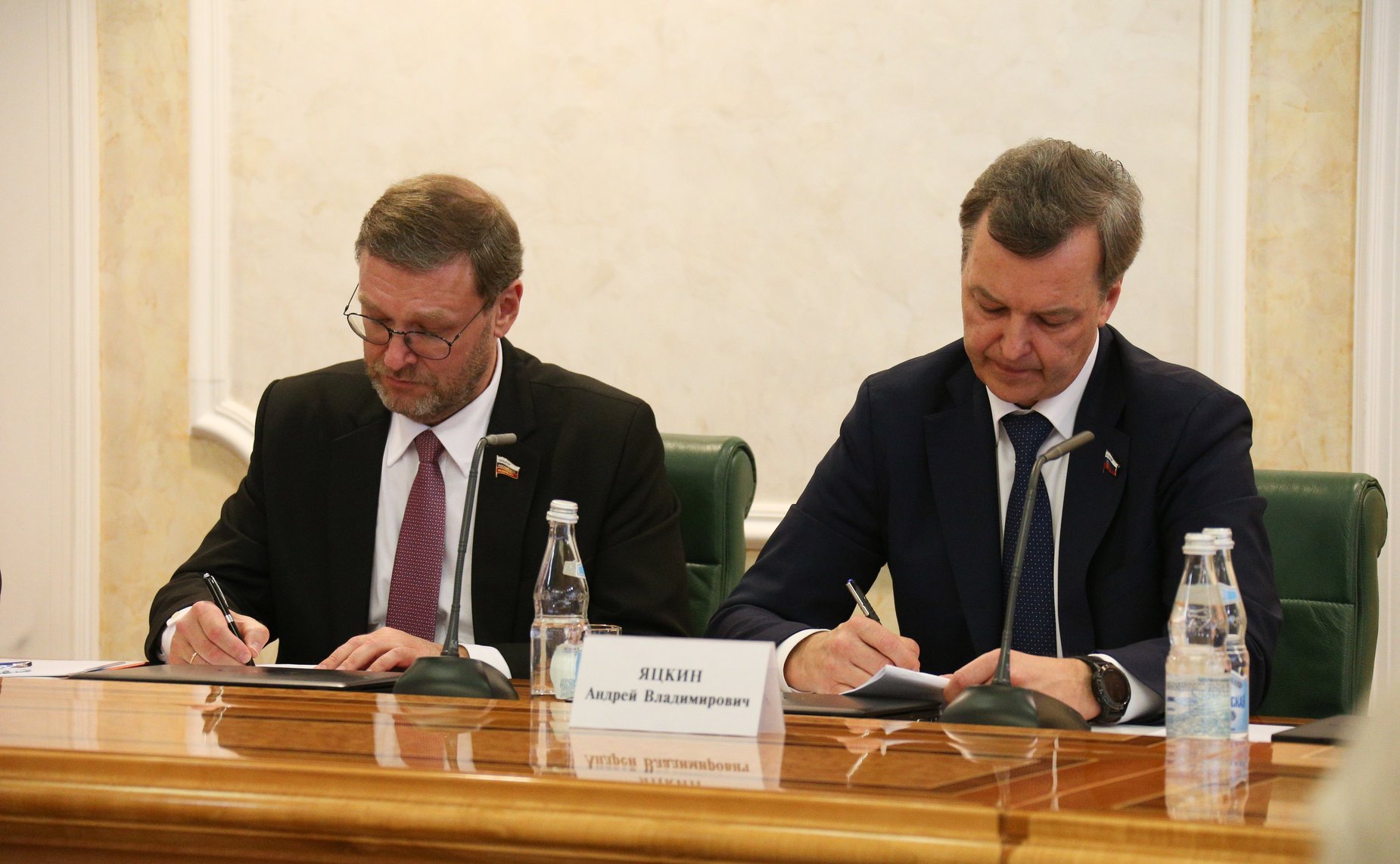 Расширенное заседание Комитета СФ по международным делам с участием членов Комитета СФ по обороне и безопасности и Чрезвычайного и Полномочного Посла Российской Федерации в США Анатолия Антонова