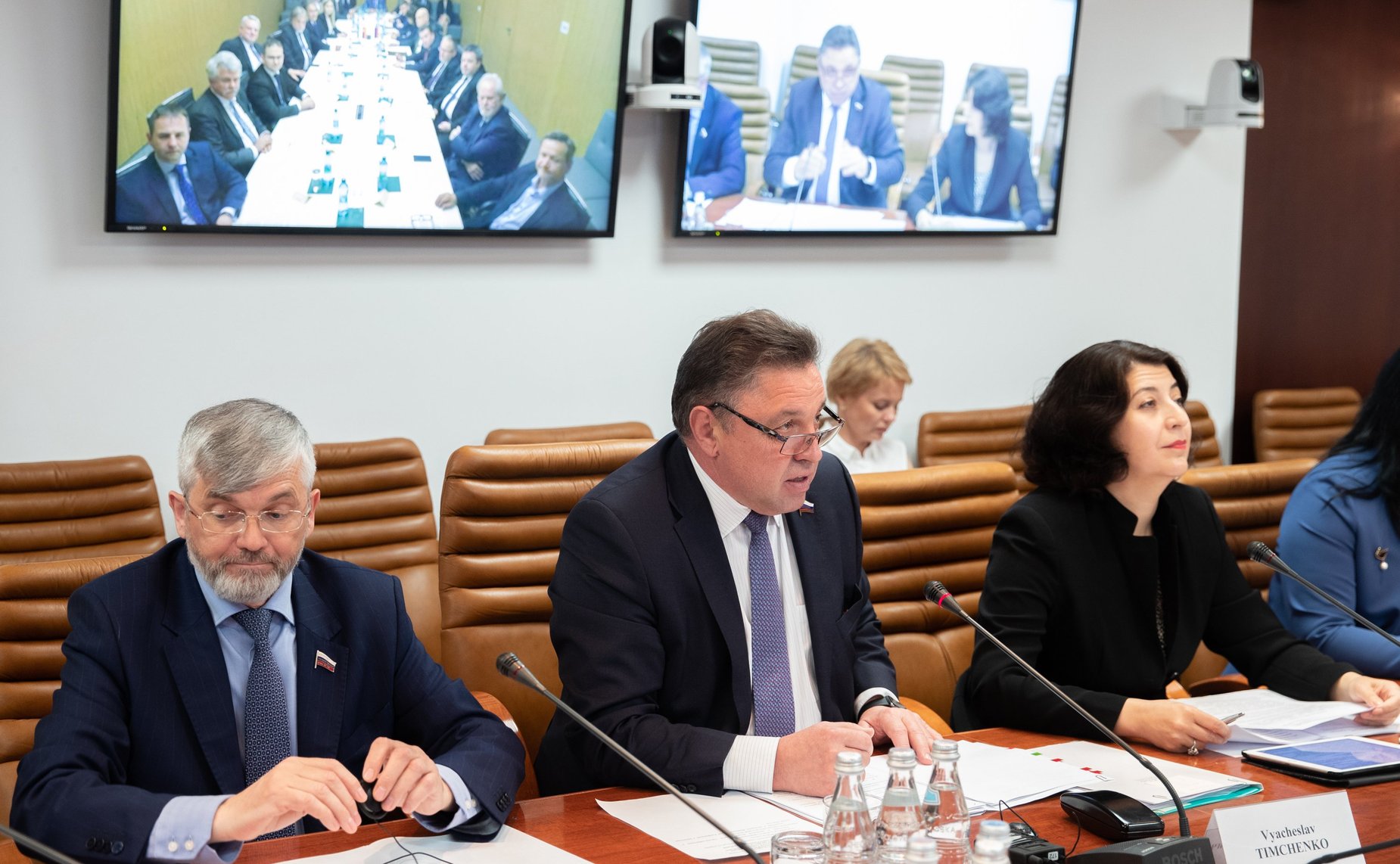 Видеоконференция между группой по сотрудничеству СФ с Национальным советом Словацкой Республики и группой дружбы с Россией Национального совета Словацкой Республики