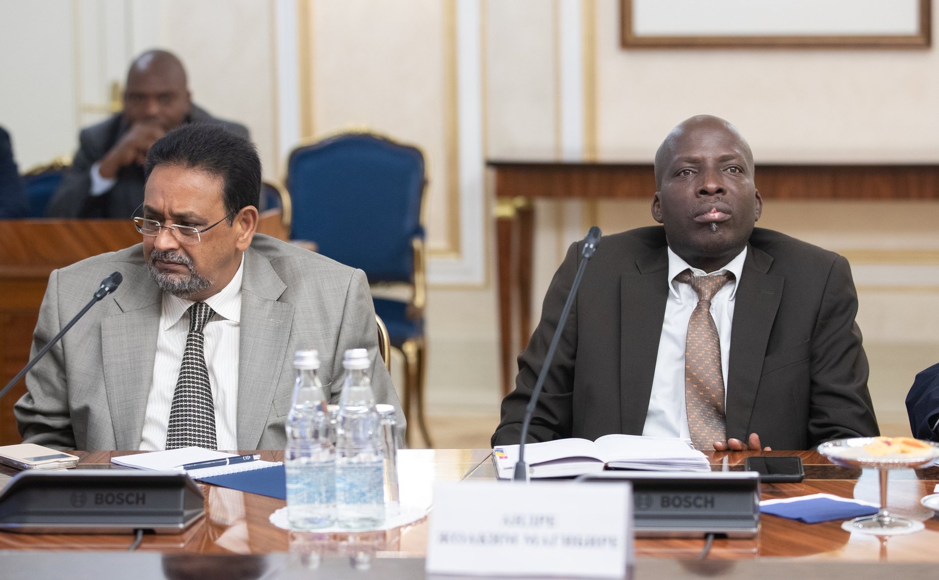 Встреча С. Мартынова с первым заместителем Председателя Ассамблеи Республики Мозамбик, Руководителем Административного совета Ассамблеи Антониу Жозе Амелией