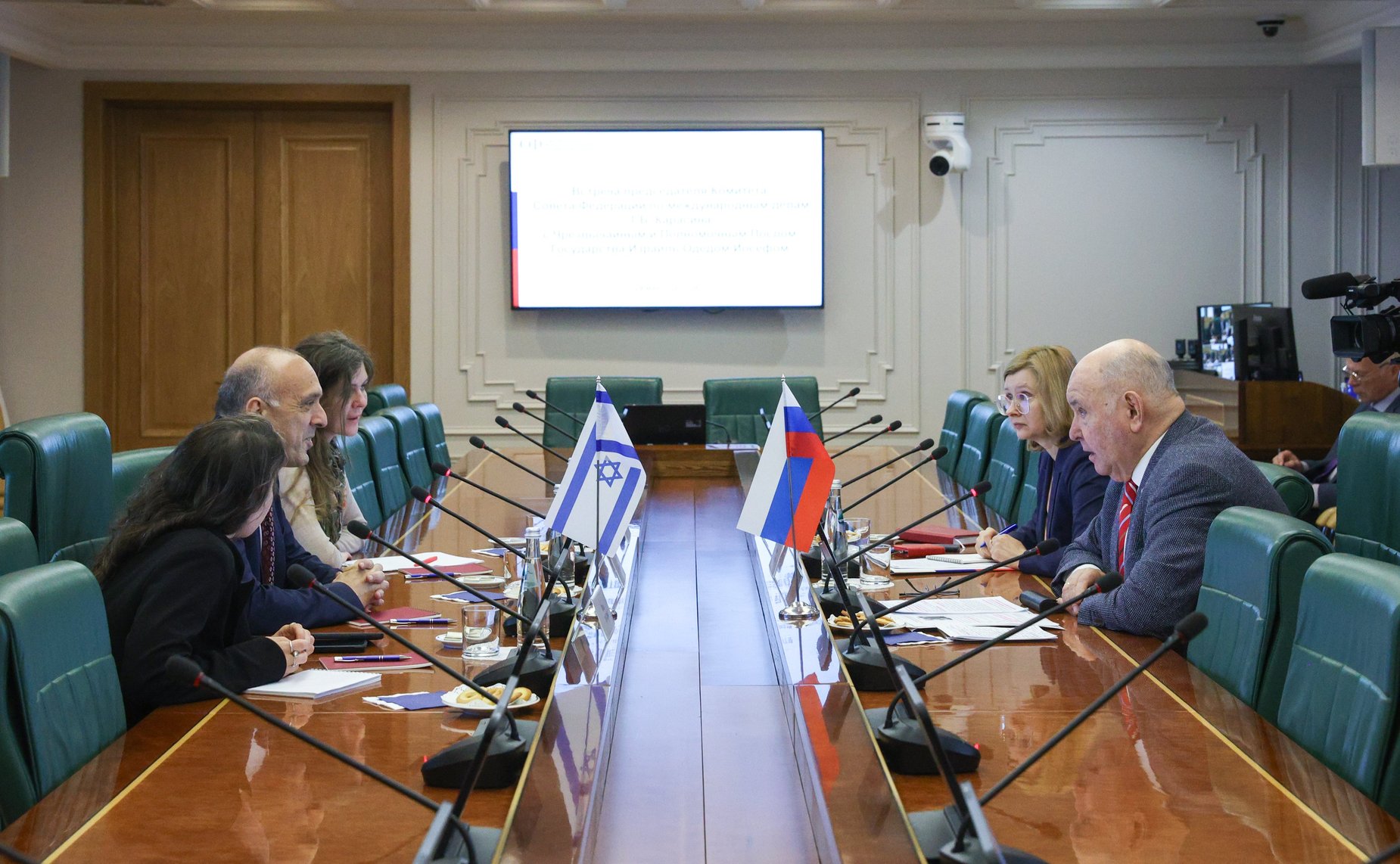 Встреча Григория Карасина с Чрезвычайным и Полномочным Послом Государства Израиль в Российской Федерации