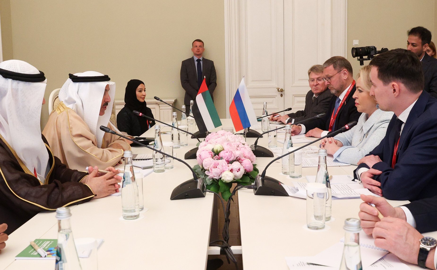 Валентина Матвиенко провела встречу с Председателем Федерального национального совета Объединенных Арабских Эмиратов Сакром Гоббашем