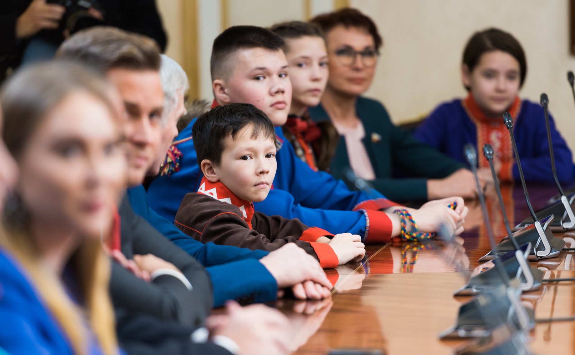 Встреча сенаторов с детьми-победителями Международного культурно-образовательного проекта «Таланты Арктики. Дети»