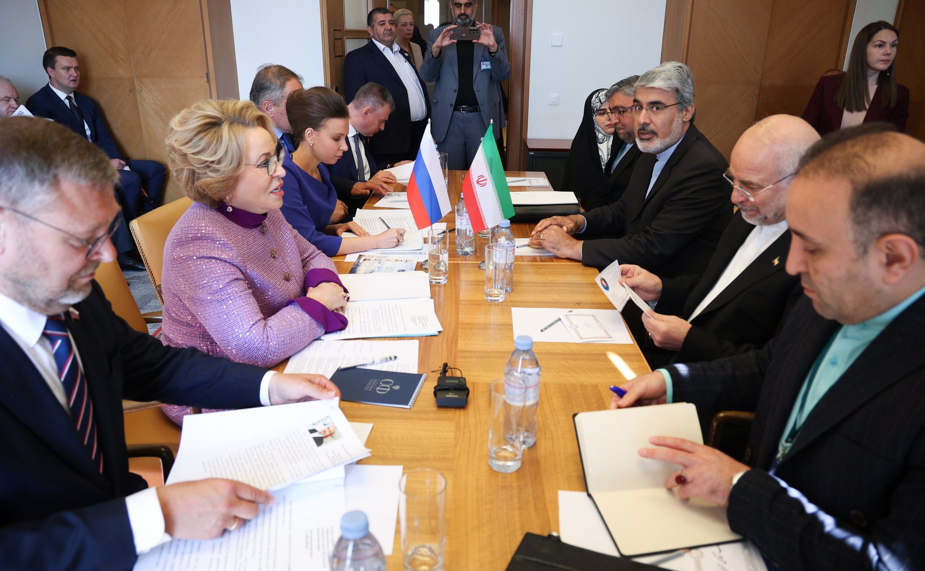 Встреча Председателя Совета Федерации Валентины Матвиенко с Председателем Собрания исламского совета Исламской Республики Иран Мохаммадом Багером Галибафом