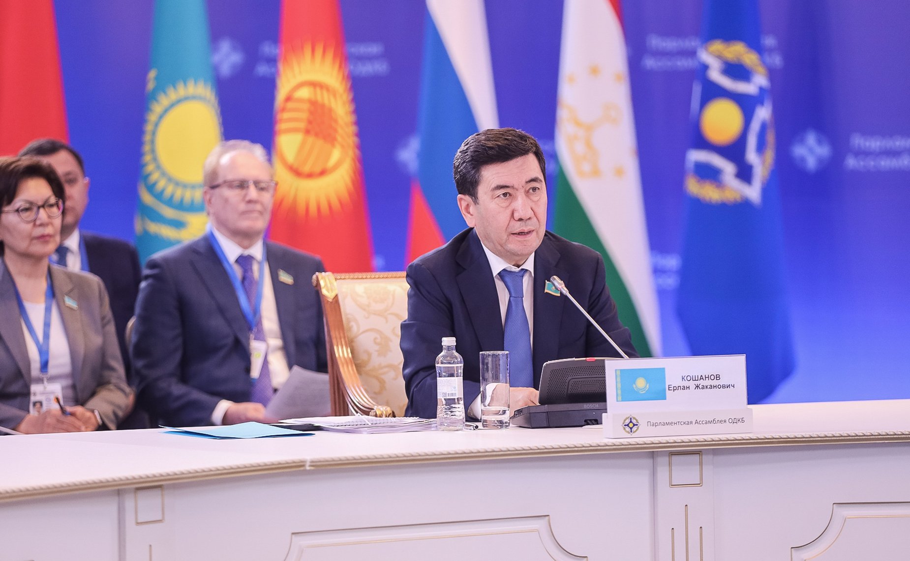 Выездное заседание Совета Парламентской Ассамблеи Организации Договора о коллективной безопасности (ПА ОДКБ) в Алма-Ате