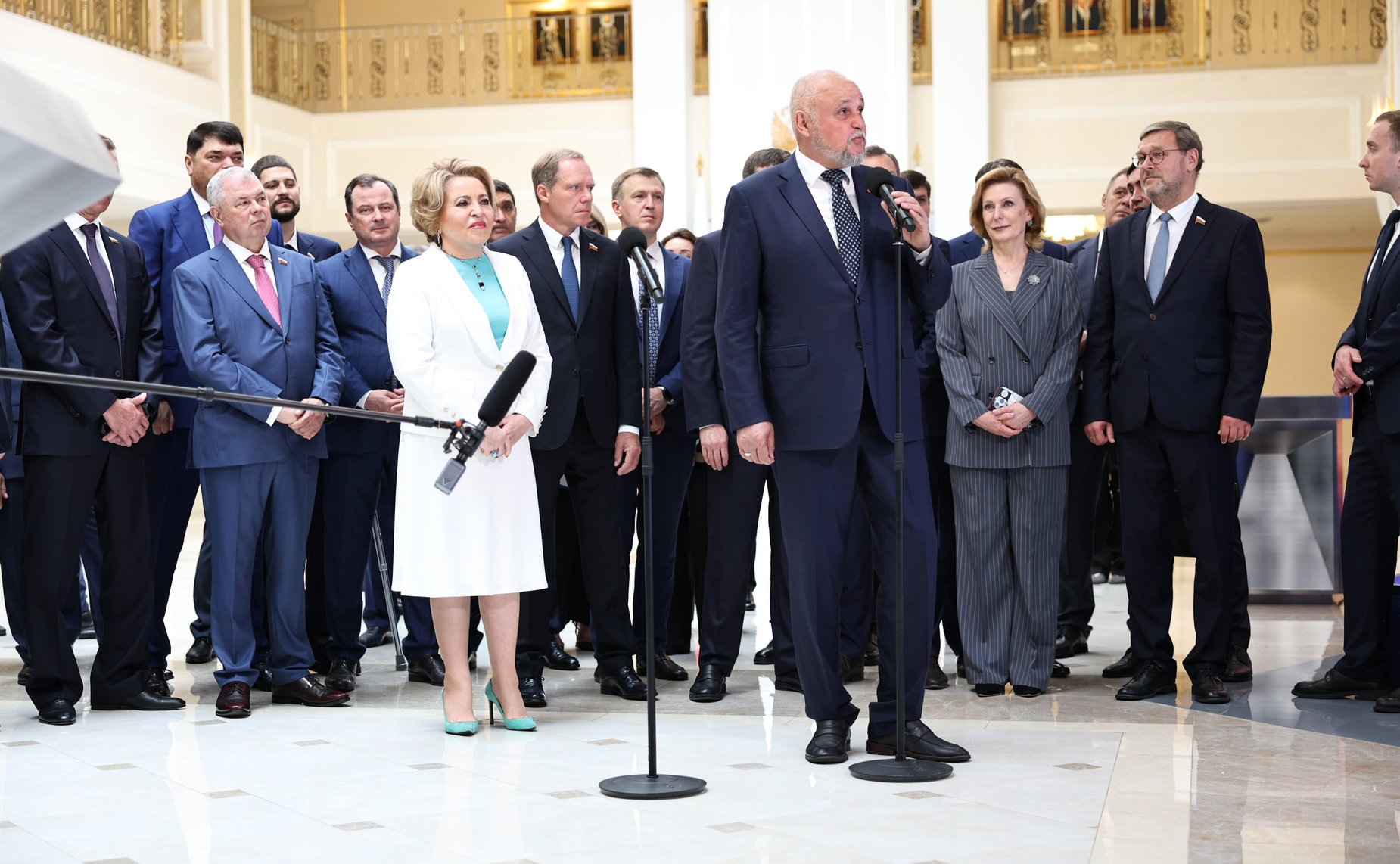 Председатель СФ Валентина Матвиенко и Министр энергетики РФ Сергей Цивилев приняли участие в торжественной церемонии подключения к природному газу социальных, спортивных и коммунально-бытовых объектов в четырёх субъектах Российской Федерации