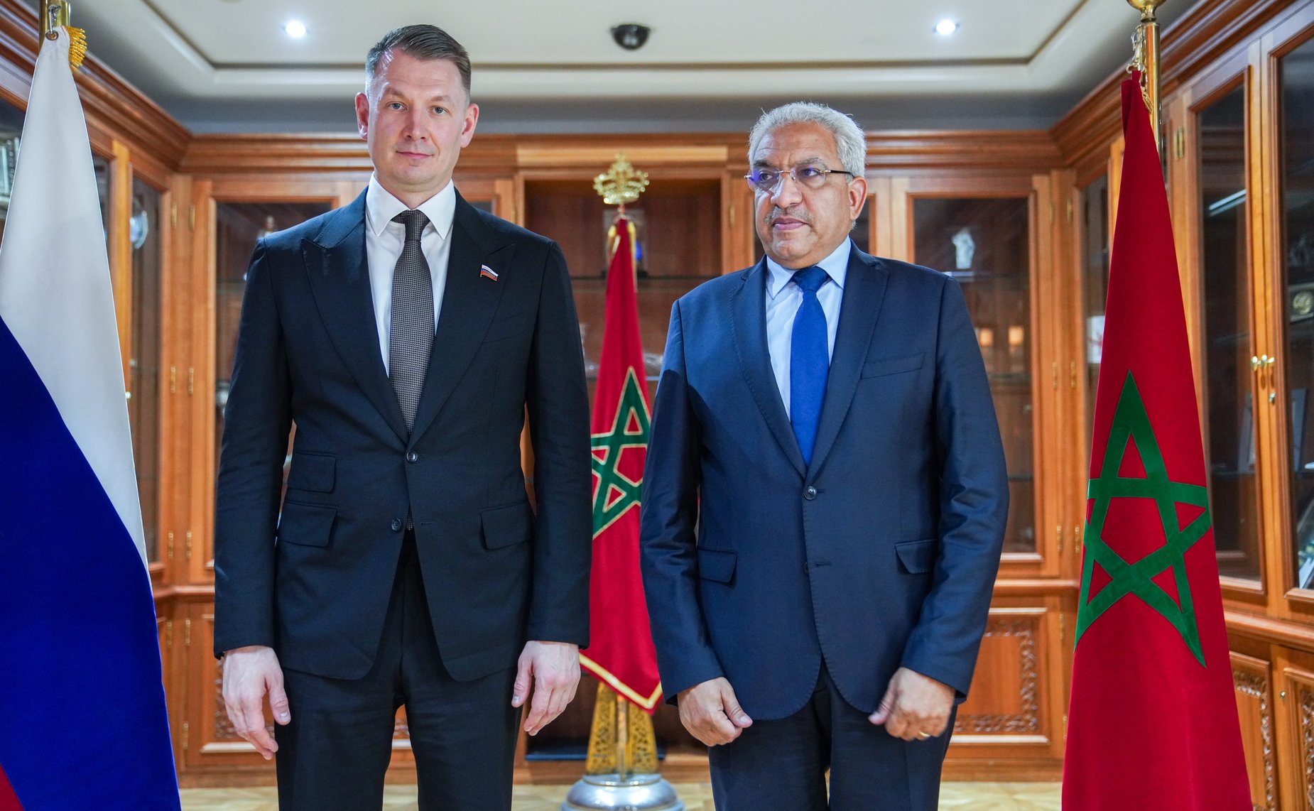 Участие делегации Совета Федерации в заседании группы по сотрудничеству Совета Федерации с Палатой советников Королевства Марокко. Встреча с первым заместителем Председателя Палаты представителей Королевства Марокко Мохамедом Саббари