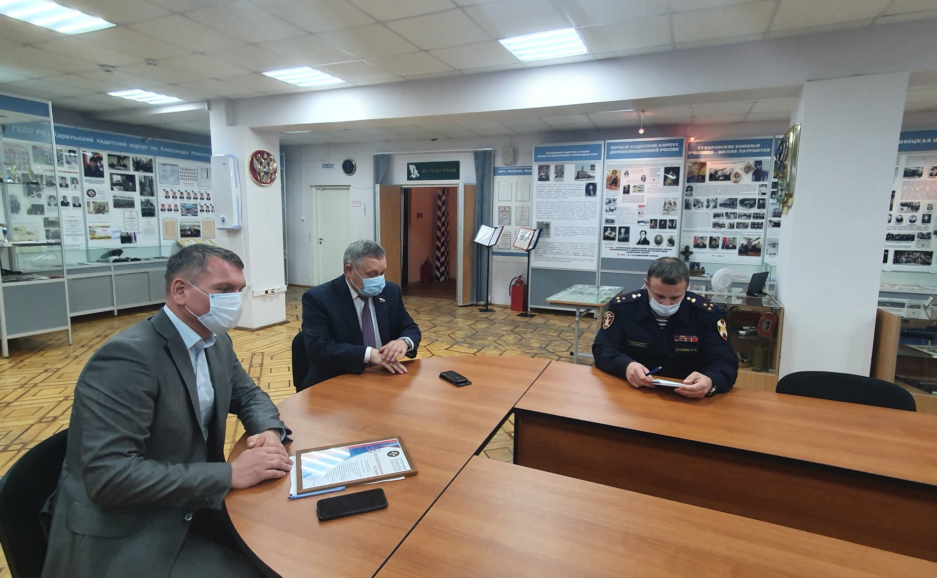 Александр Ракитин встретился с учащимися Карельского Кадетского корпуса