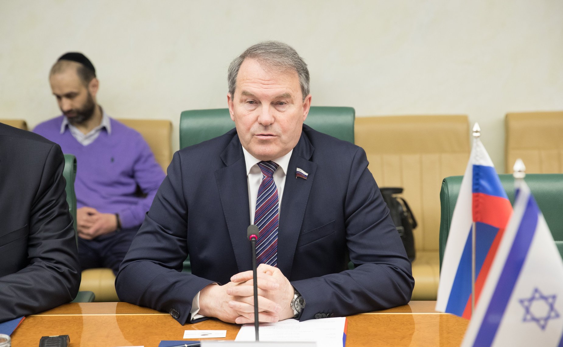 Встреча И. Морозова и В. Круглого с генеральным директором Еврейского Национального фонда – Карен Каемет ле-Исраэль в РФ И. Ясиновым