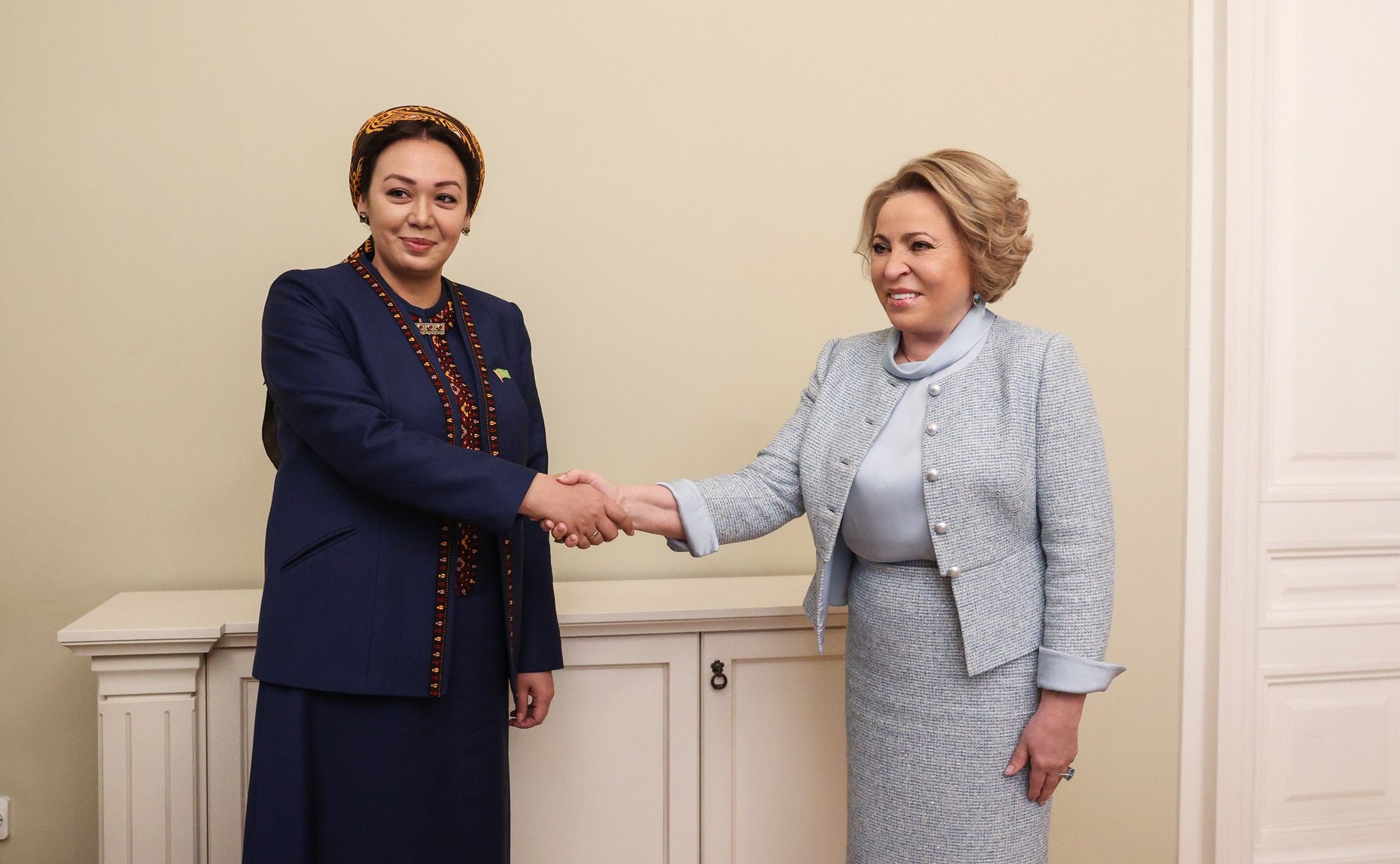 Валентина Матвиенко провела встречу с Председателем Меджлиса Туркменистана Дуньягозель Гулмановой