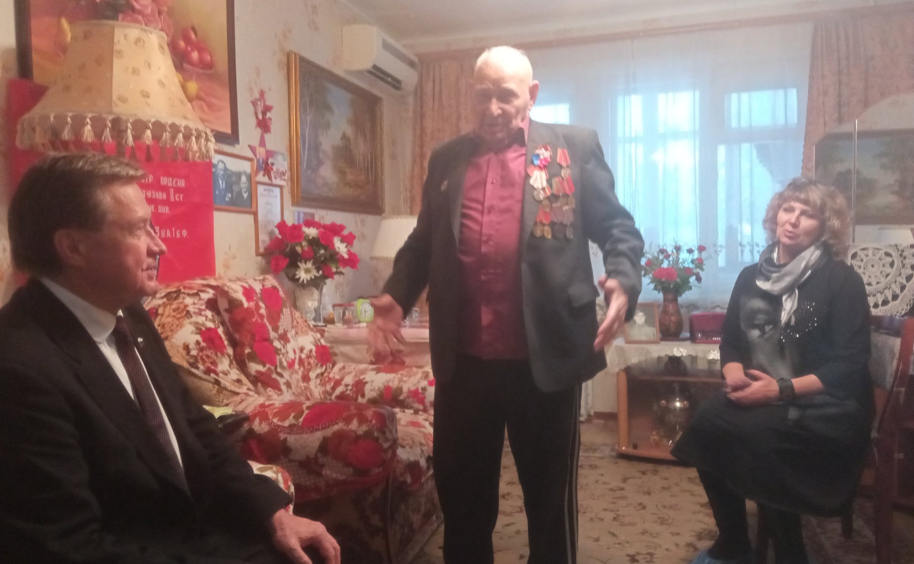 Сергей Рябухин посетил ветеранов в Мелекесском районе Ульяновской области