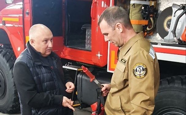 Андрей Базилевский побывал в Пожарной части Противопожарной службы № 61 Хабаровского края