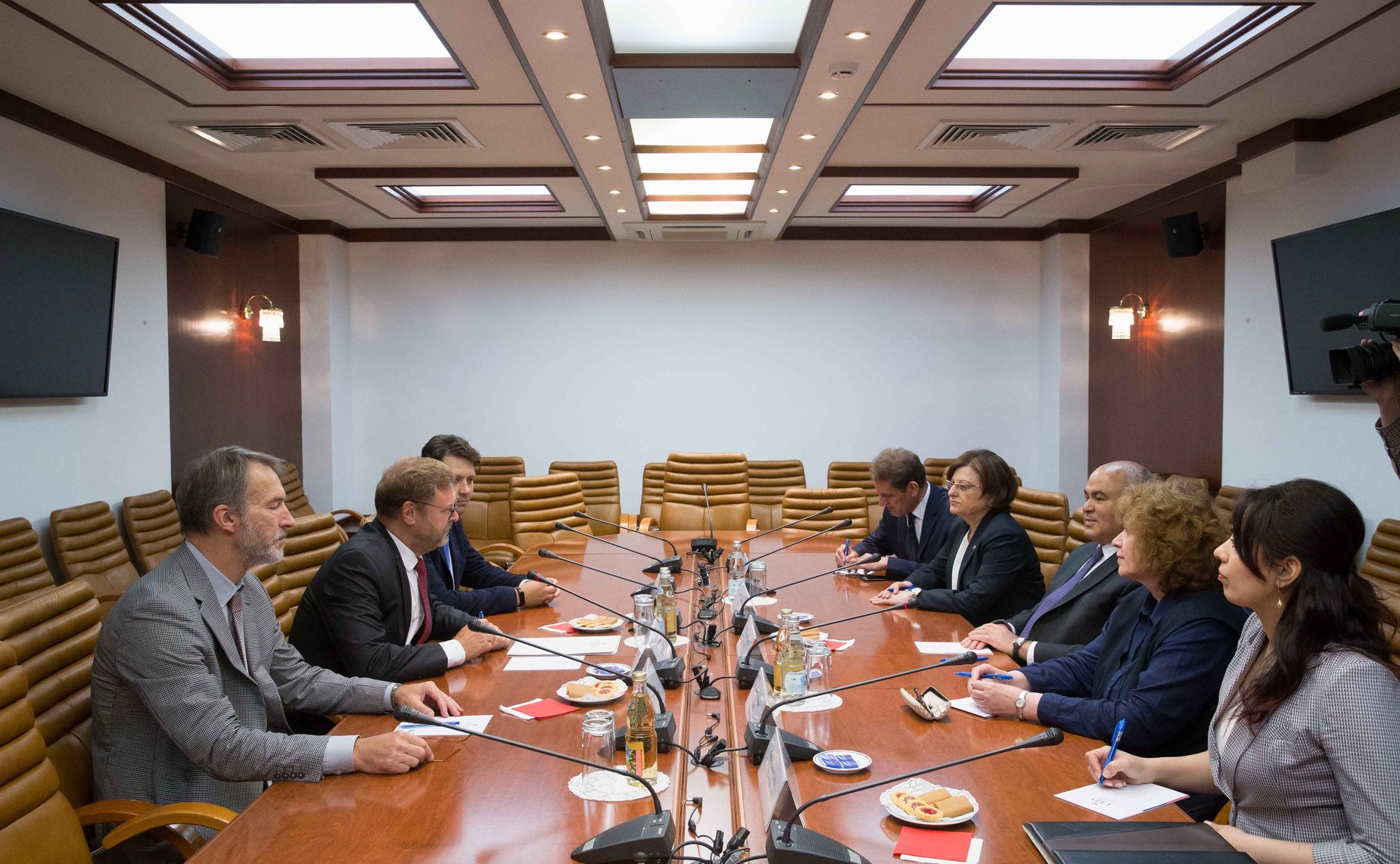 Встреча председателя Комитета СФ по международным делам Константина Косачева с заместителем Министра иностранных дел Республики Ирак М. Салехом