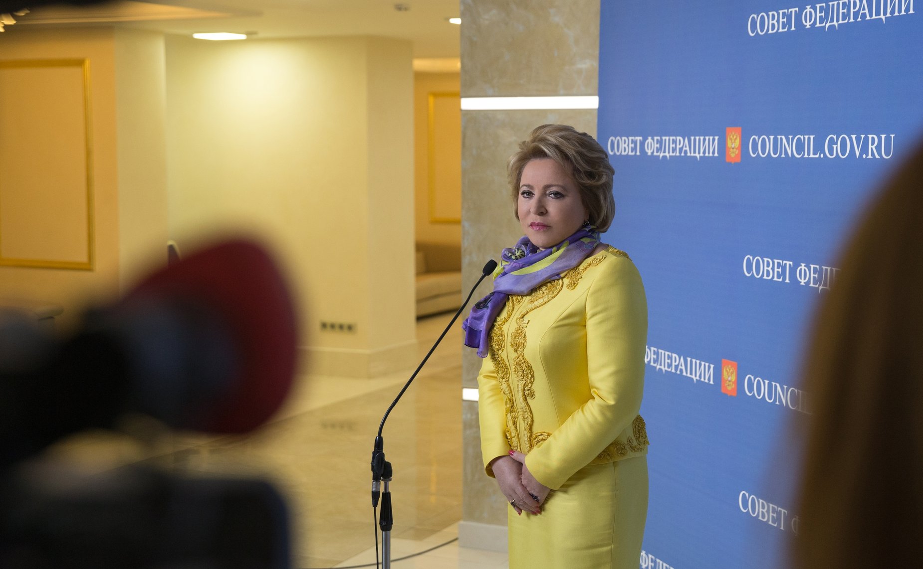 Брифинг Председателя Совета Федерации Валентины Матвиенко