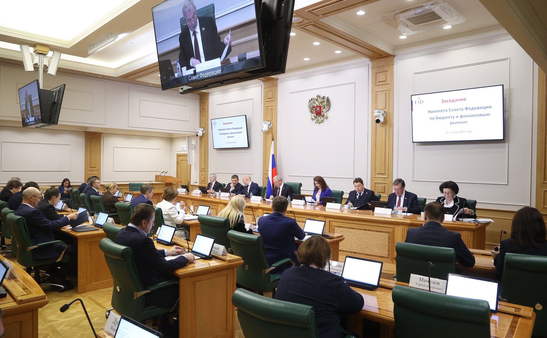 Заседание Комитета Совета Федерации по бюджету и финансовым рынкам