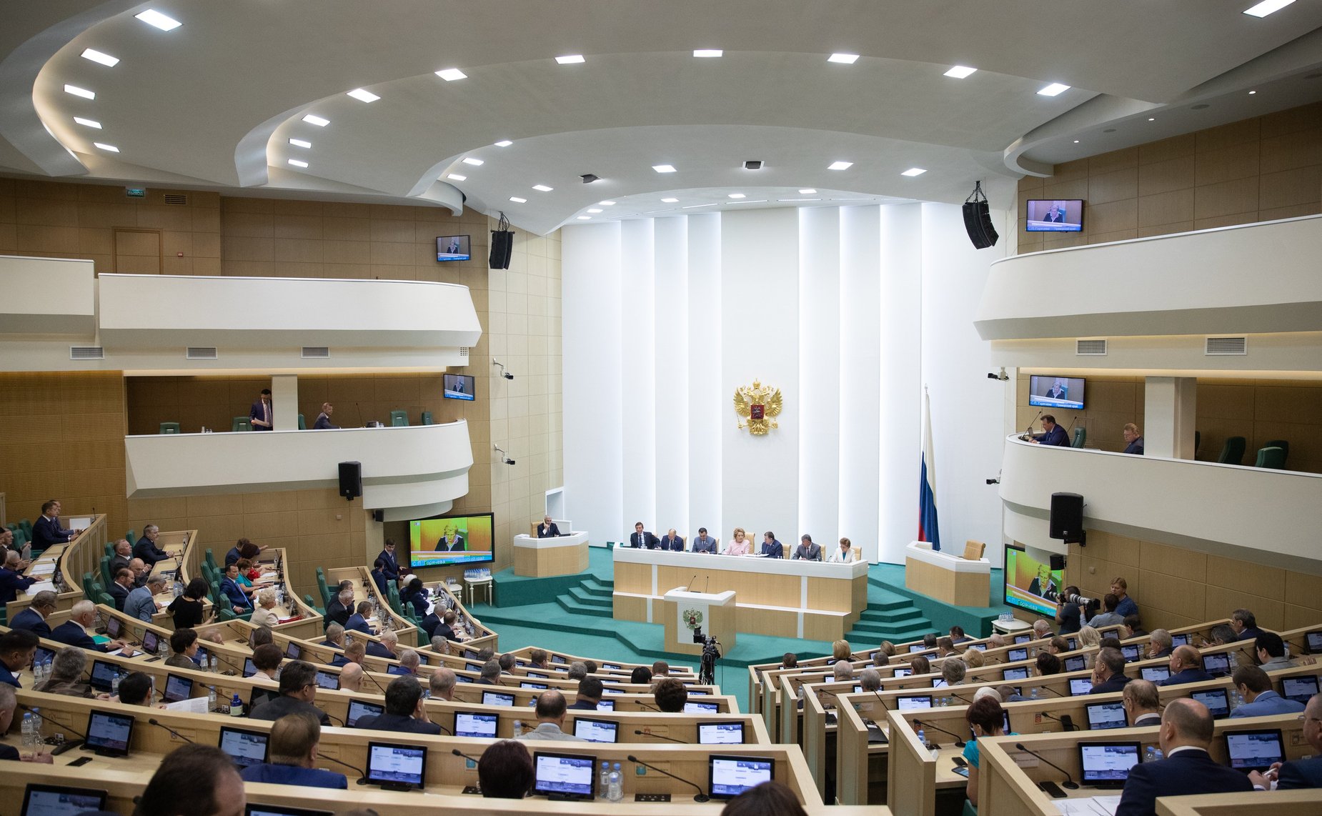 Зал заседаний Совета Федерации