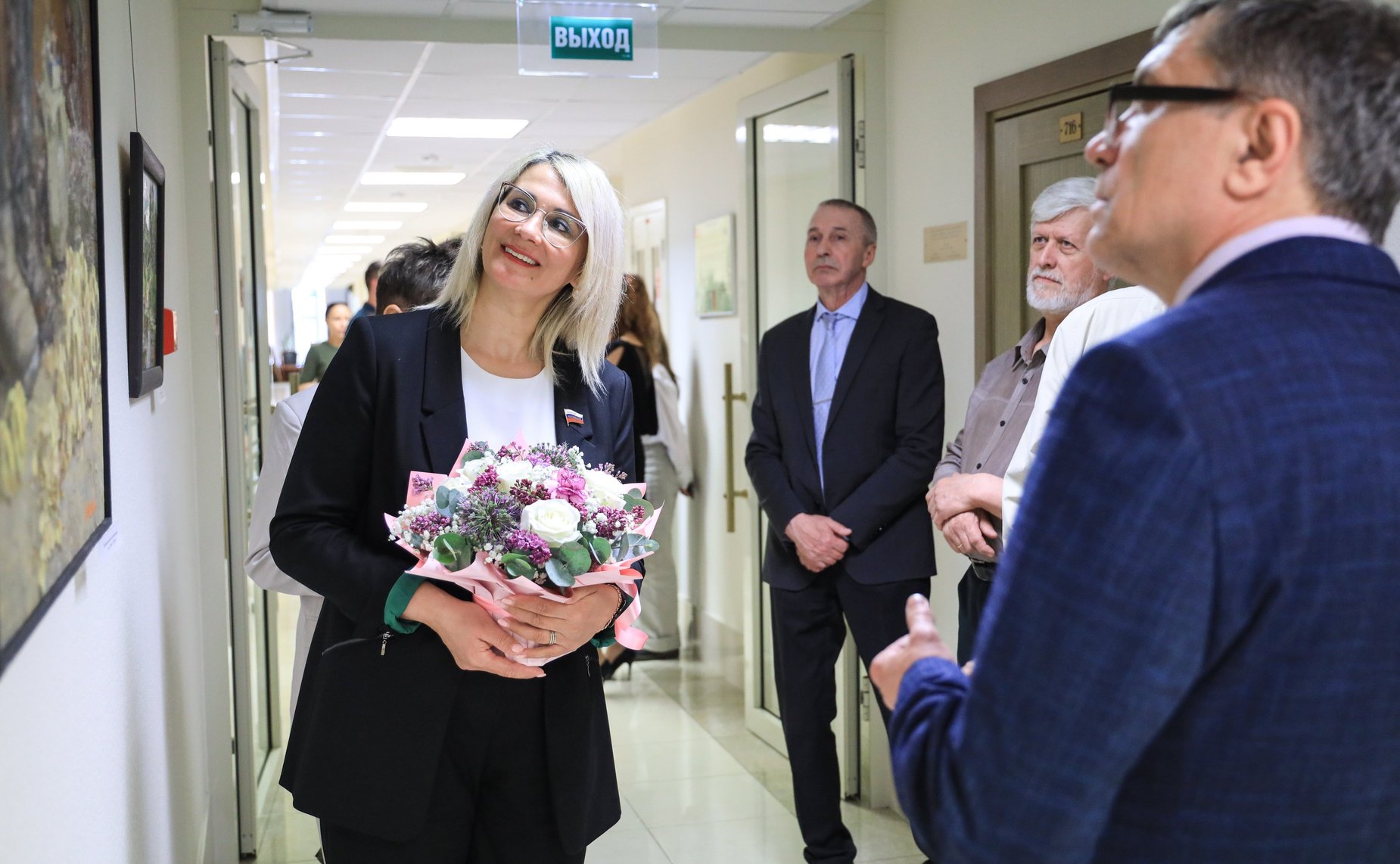 Открытие в Совете Федерации выставки художника Валерия Константинова «Россия негасимый свет»