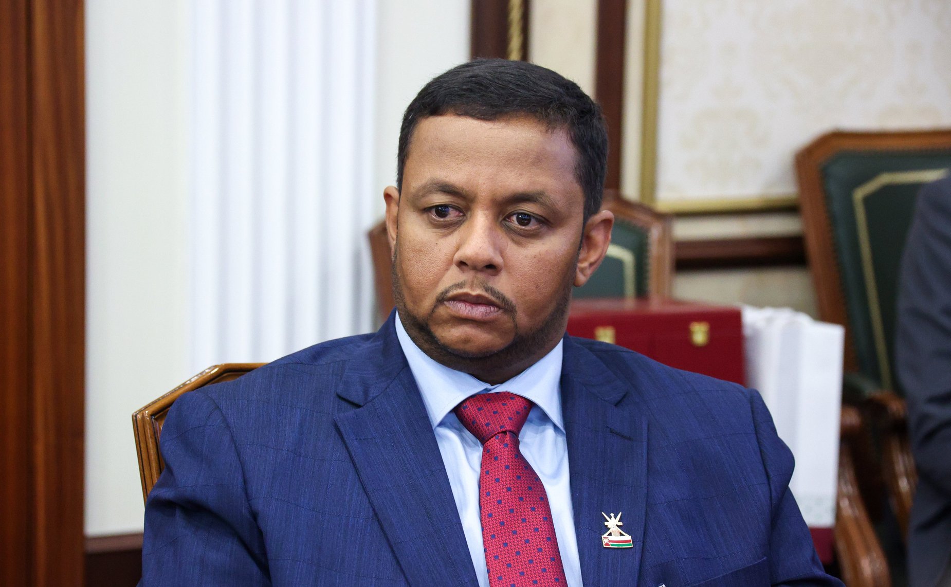 Встреча заместителя Председателя СФ Константина Косачева с руководителем группы по сотрудничеству с Российской Федерации, председателем Комитета по экономике и финансам Государственного совета Султаната Оман Зафером Аль Шанфари